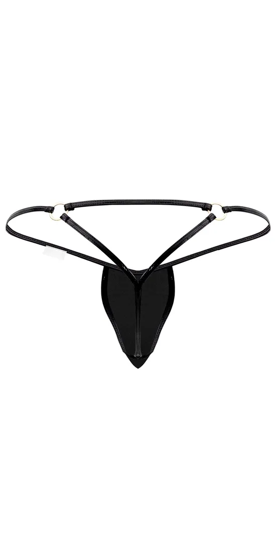 Candyman 99738 Gloss G-string Black