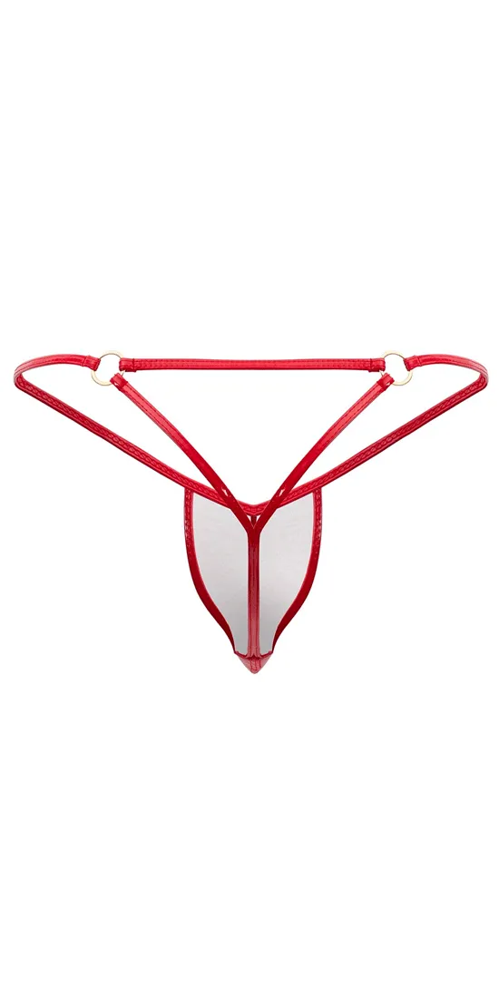 Candyman 99738 Gloss G-string Red