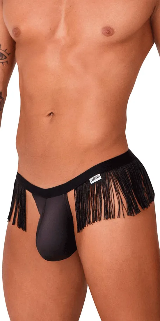 Candyman 99754 Fringe Thongs Black