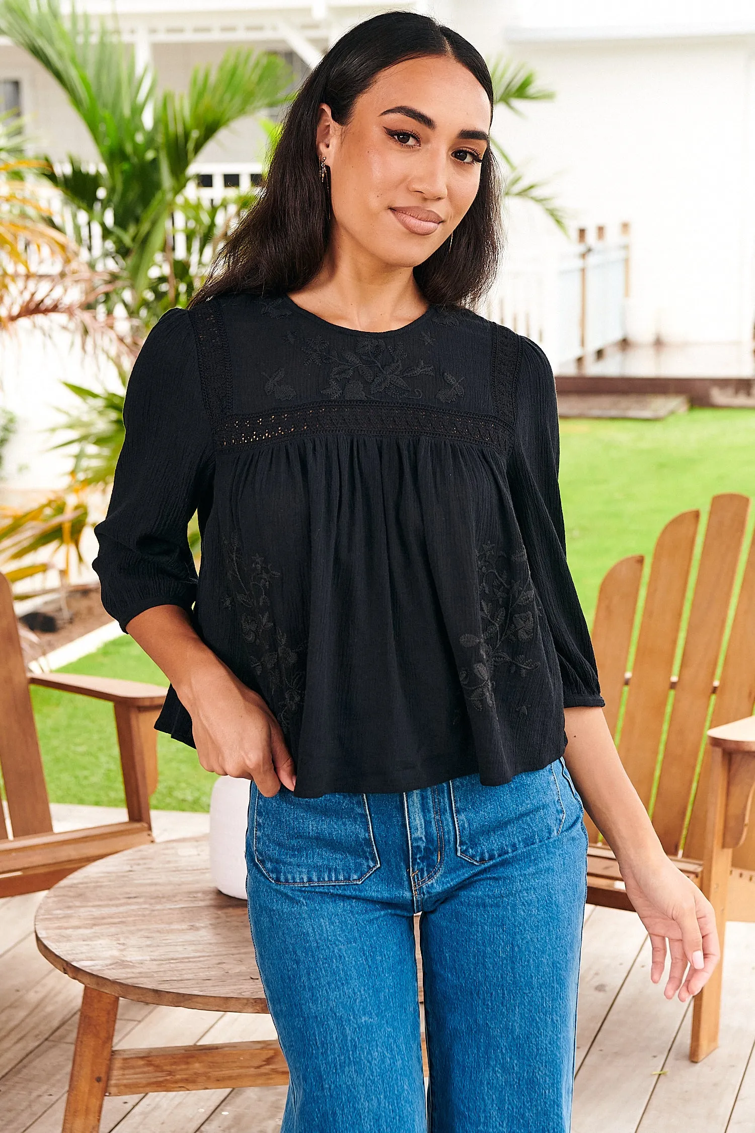 Chantelle Top ~ Black - Salena