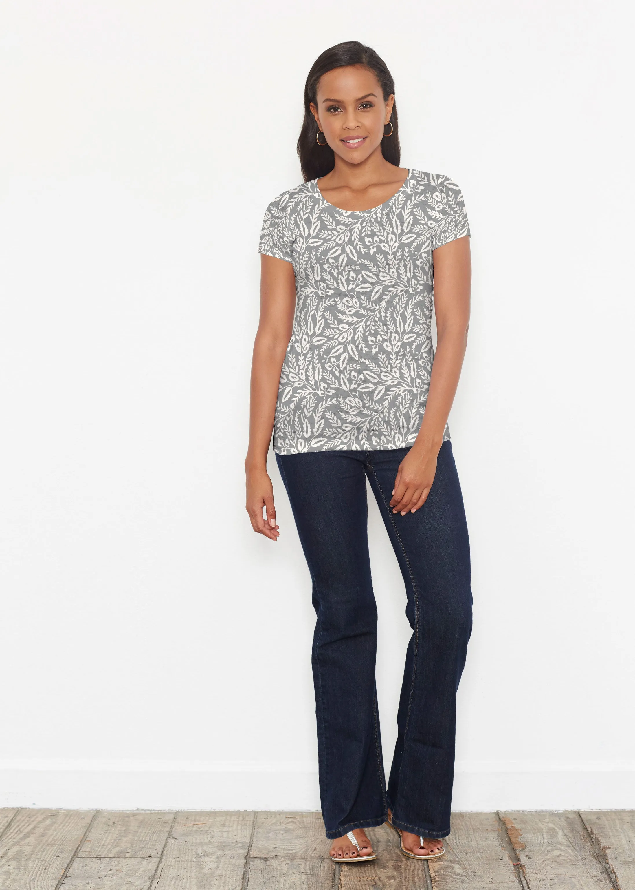 Chevron Vine (8017) ~ Short Sleeve Scoop Shirt