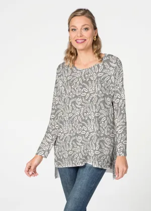 Chevron Vine (8017) ~ Slouchy Butterknit Top