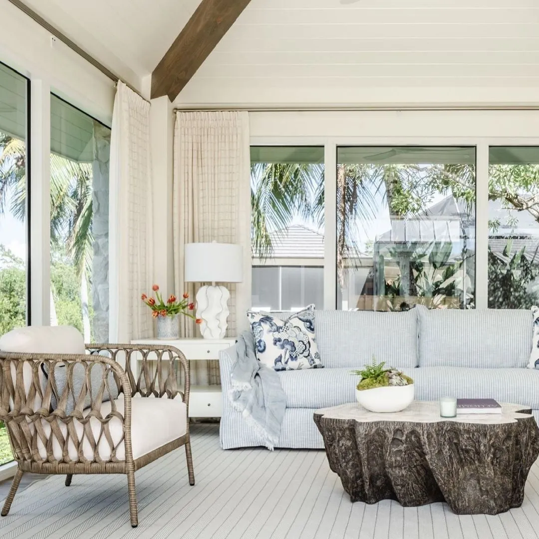 Chloe Fossil Clam Lava Coffee Table
