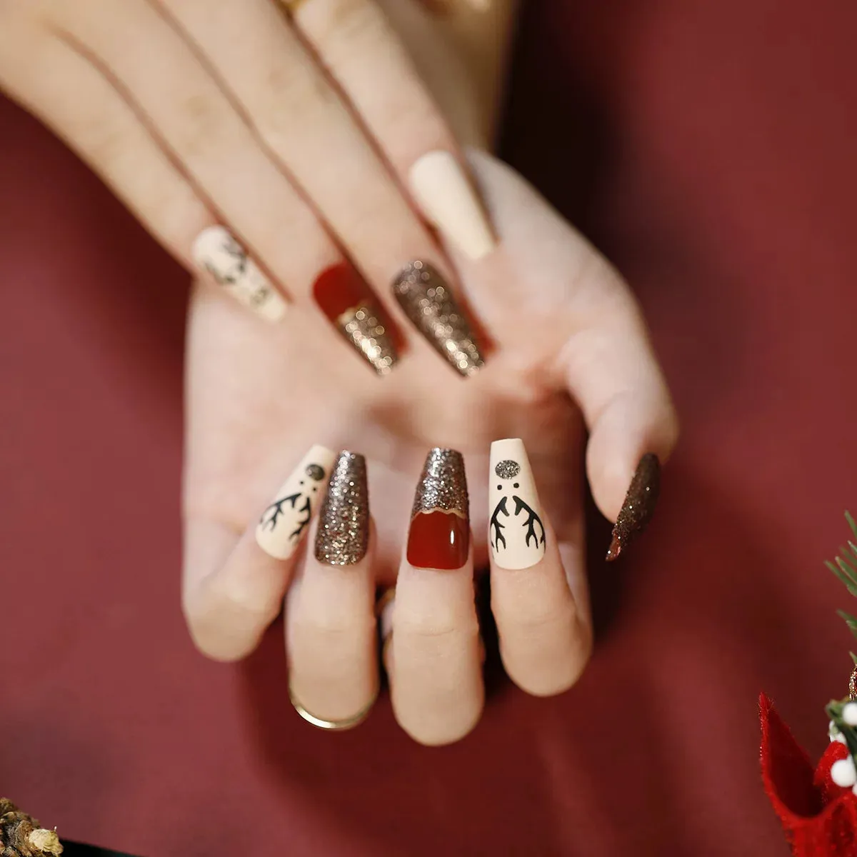 Christmas Coffin Blackgold French