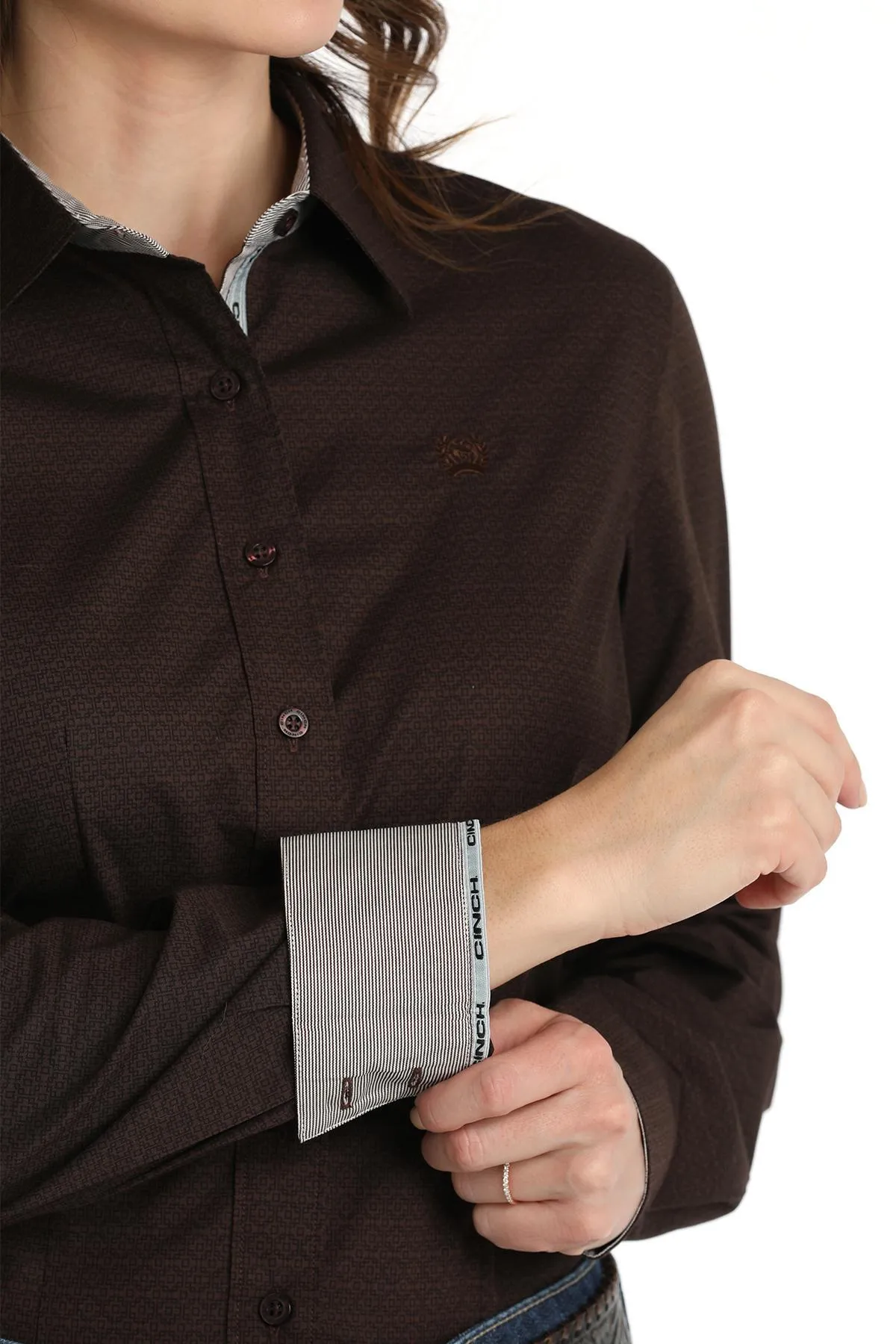 CINCH LADIES STRETCH BUTTON UP