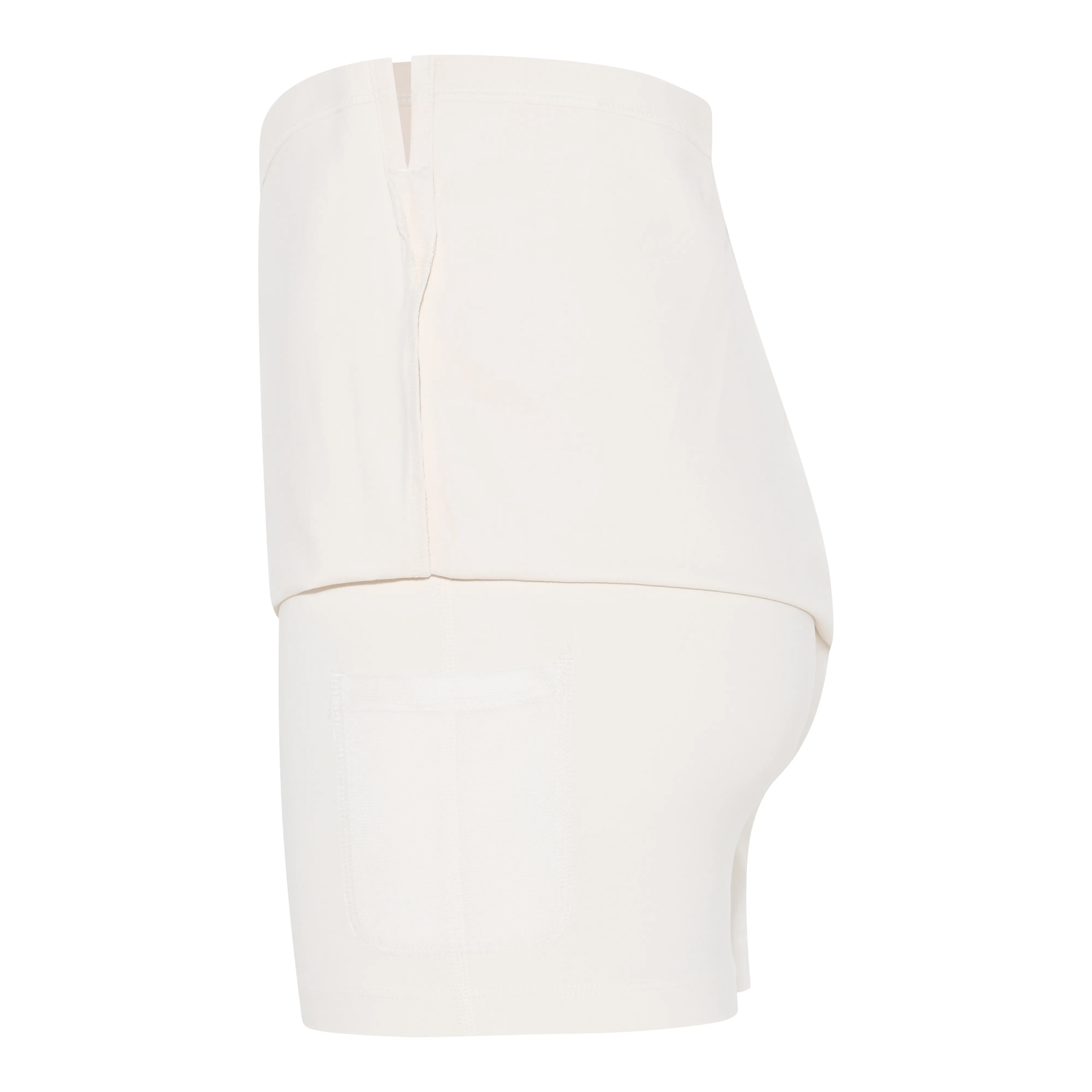 Compressive High-Rise Skort, Ivory