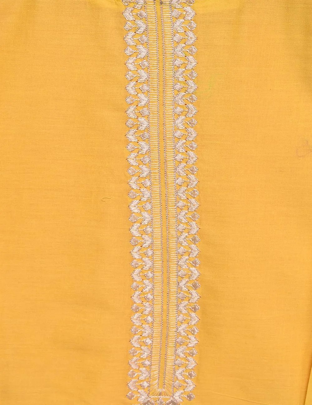 Cotton Embroidered Stitched Kurti - Ethnic Beam (TS-027A-Yellow)