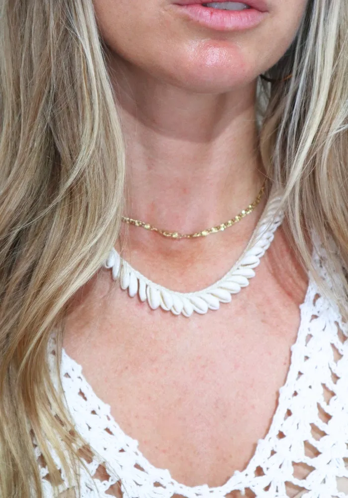 Cowrie Shell Necklace - Natural