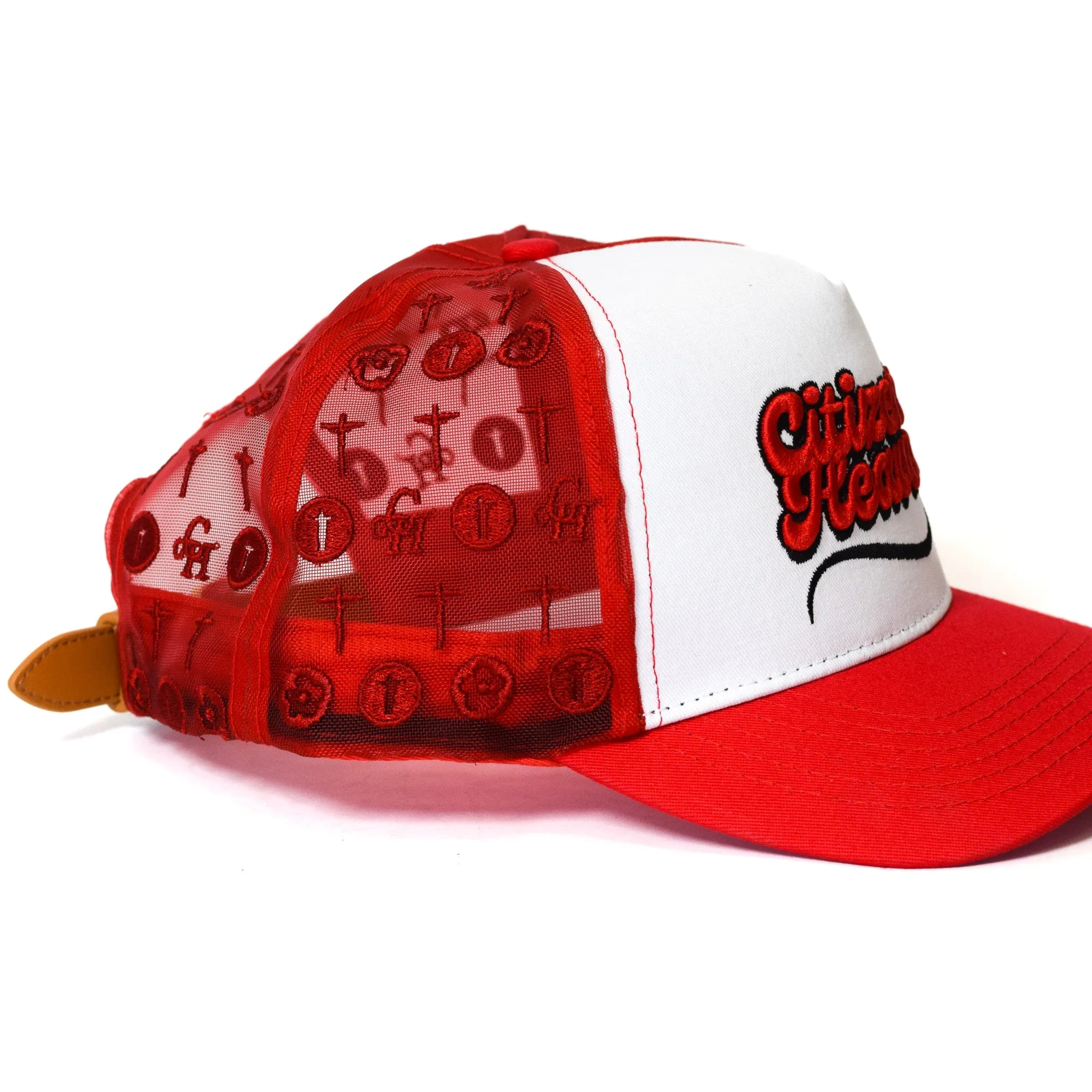 Crucified Mesh Signature Cap- Red