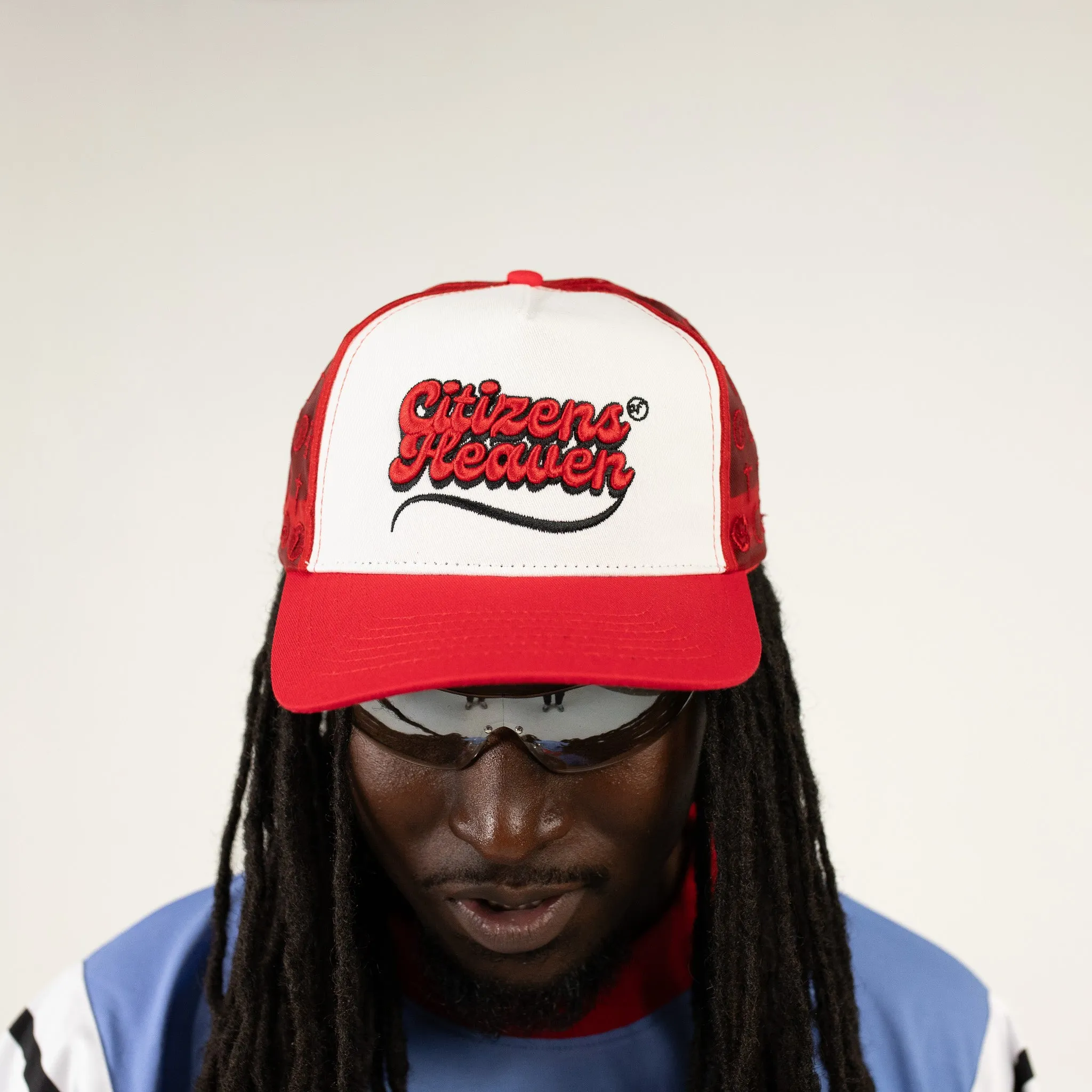 Crucified Mesh Signature Cap- Red