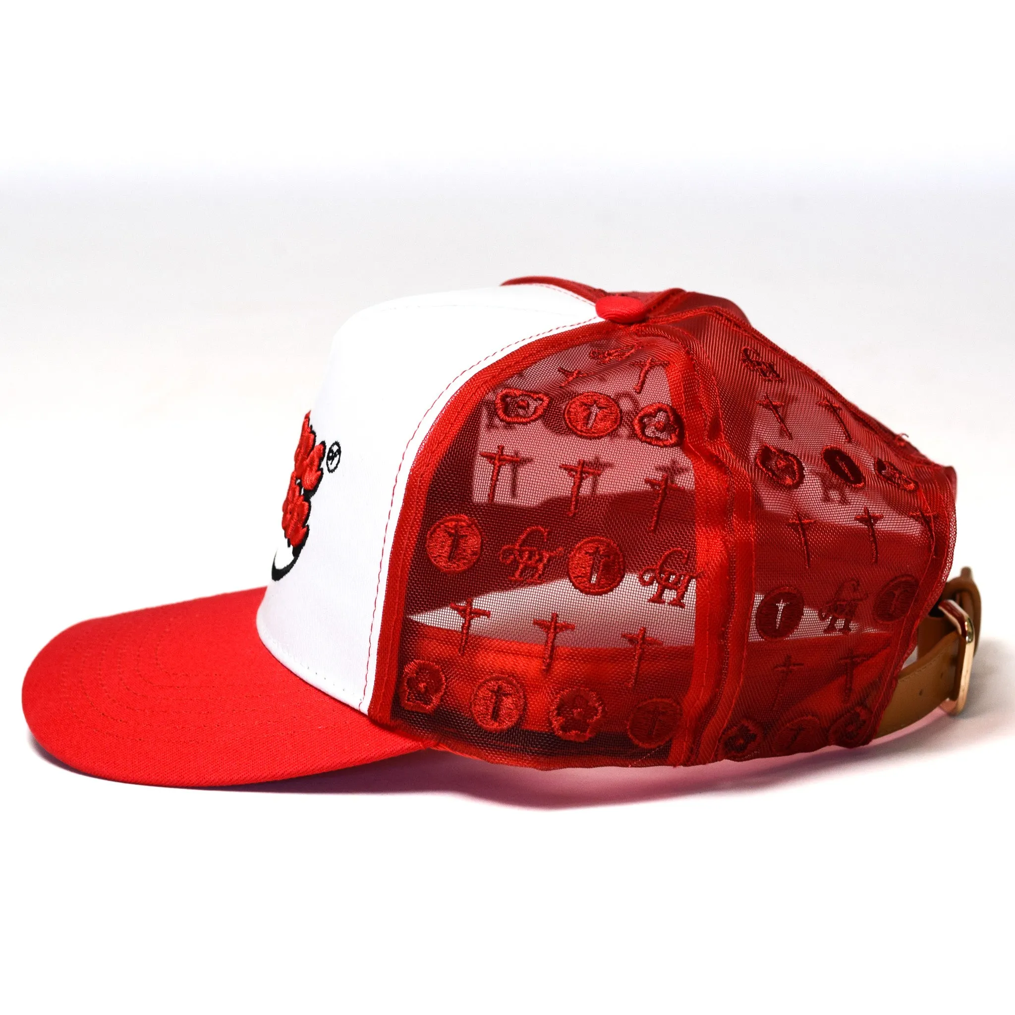 Crucified Mesh Signature Cap- Red