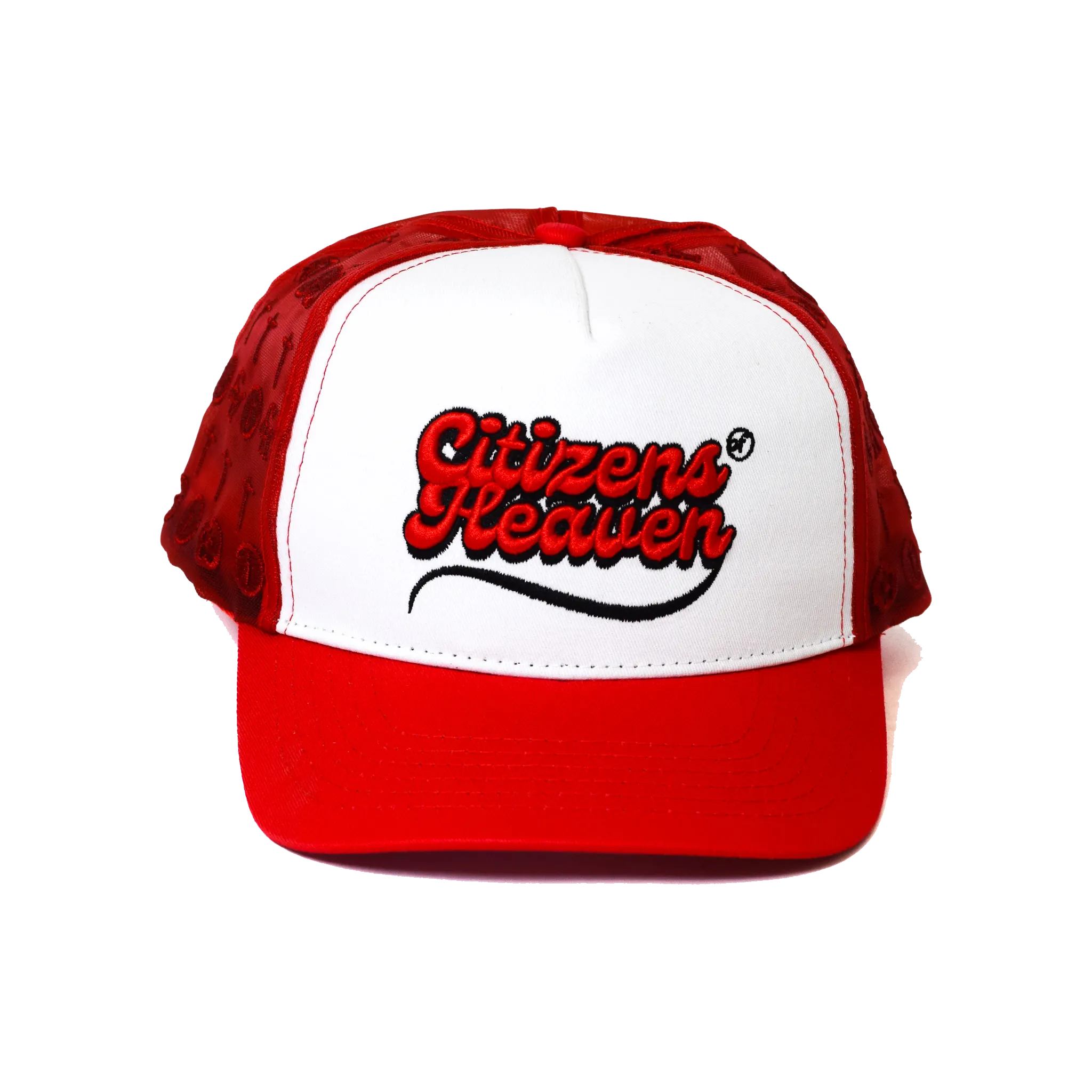 Crucified Mesh Signature Cap- Red