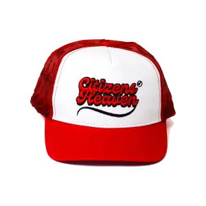 Crucified Mesh Signature Cap- Red