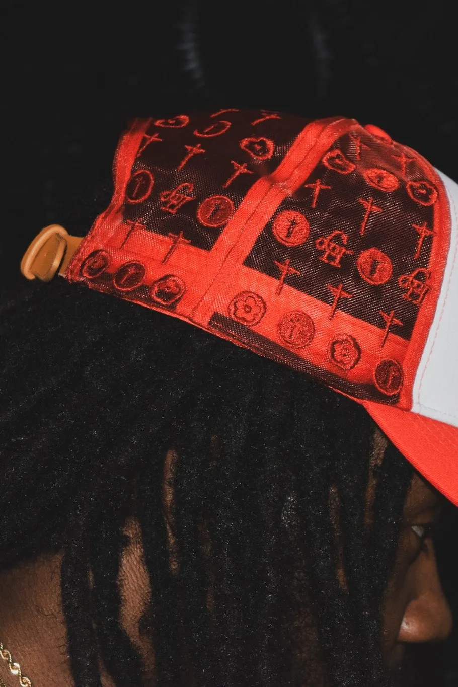 Crucified Mesh Signature Cap- Red