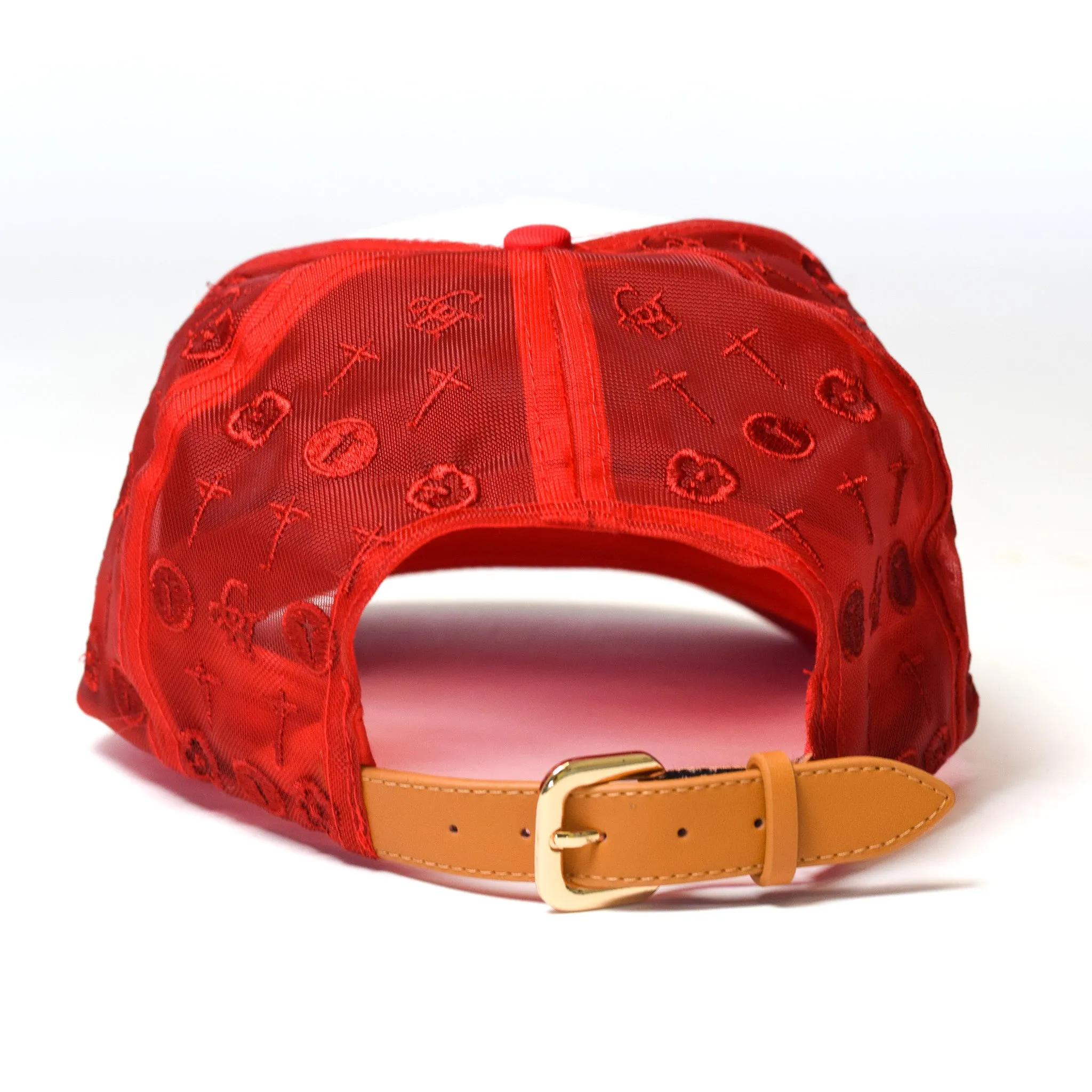 Crucified Mesh Signature Cap- Red