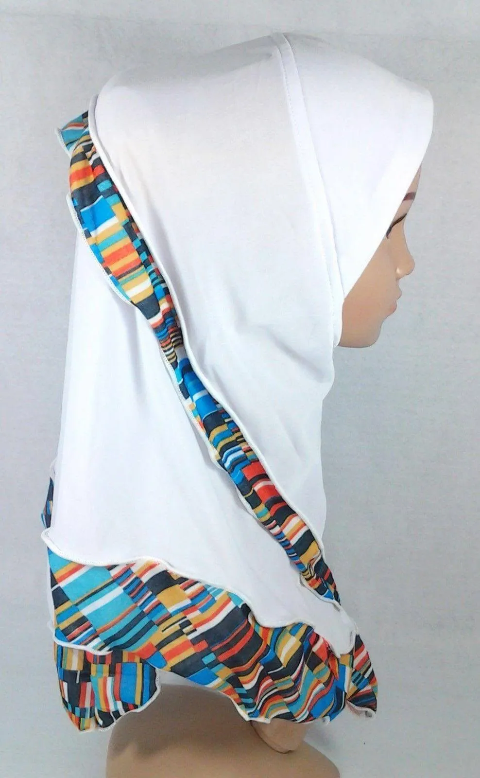 Crystal Hemp Kids Toddler Children Islamic Hijab Islamic Scarf Shawls -0102