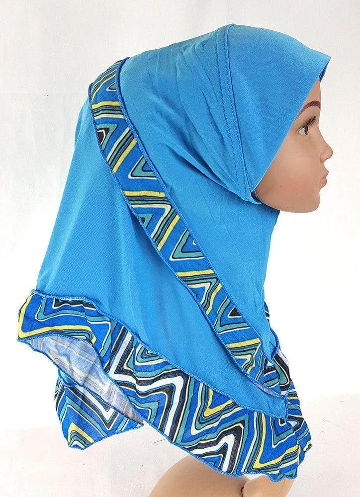 Crystal Hemp Kids Toddler Children Islamic Hijab Islamic Scarf Shawls -0102