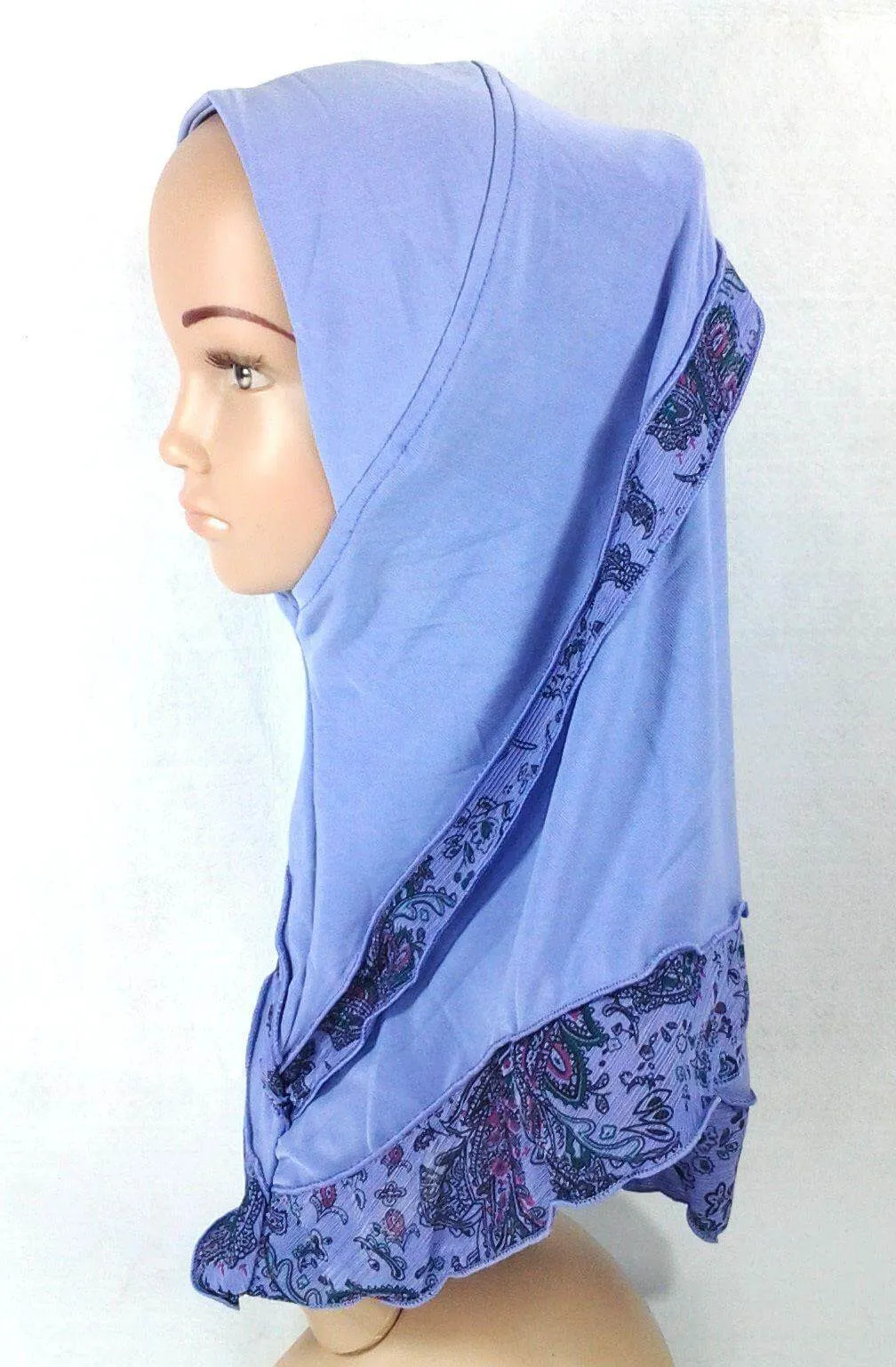 Crystal Hemp Kids Toddler Children Islamic Hijab Islamic Scarf Shawls -0102