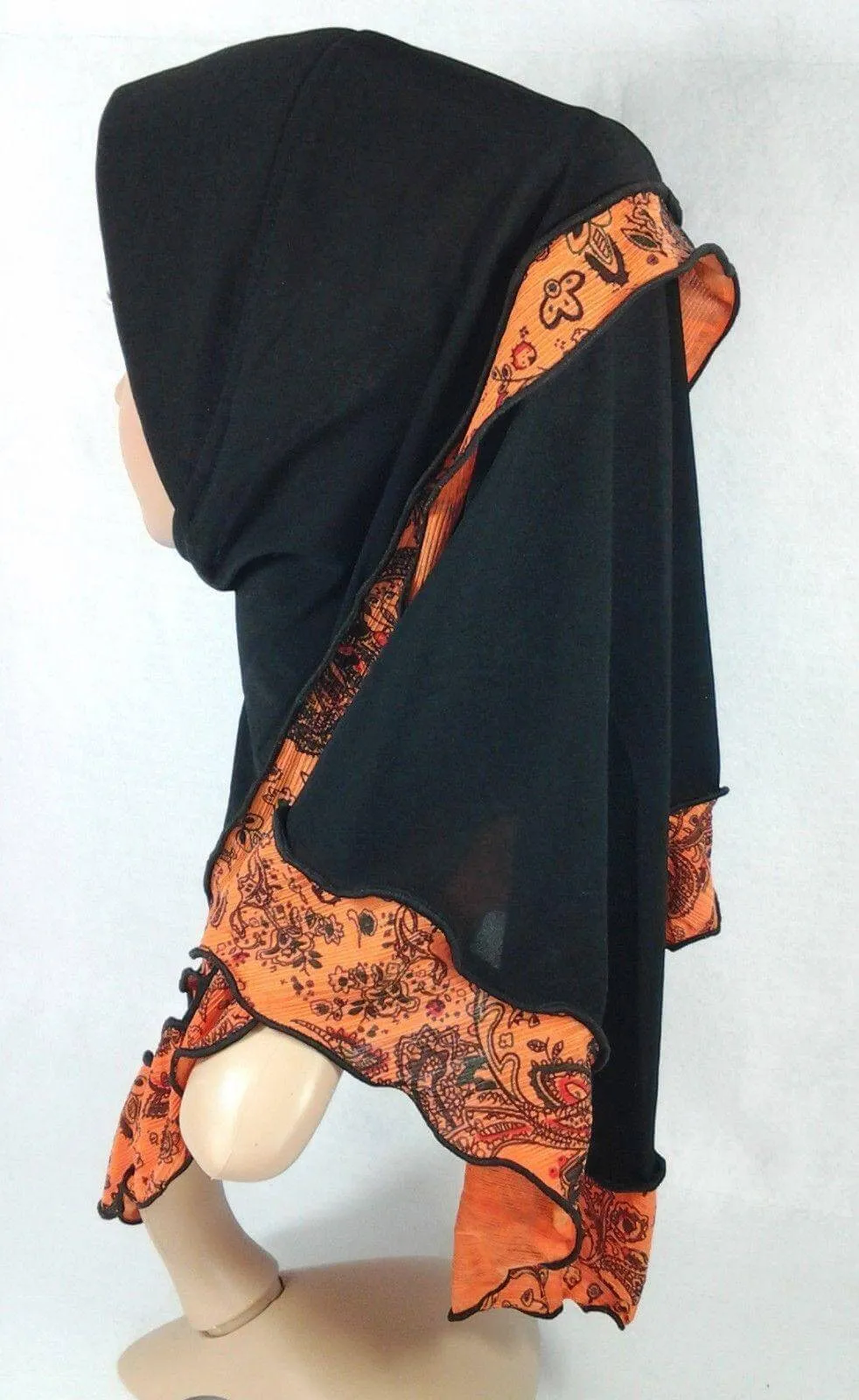 Crystal Hemp Kids Toddler Children Islamic Hijab Islamic Scarf Shawls -0102