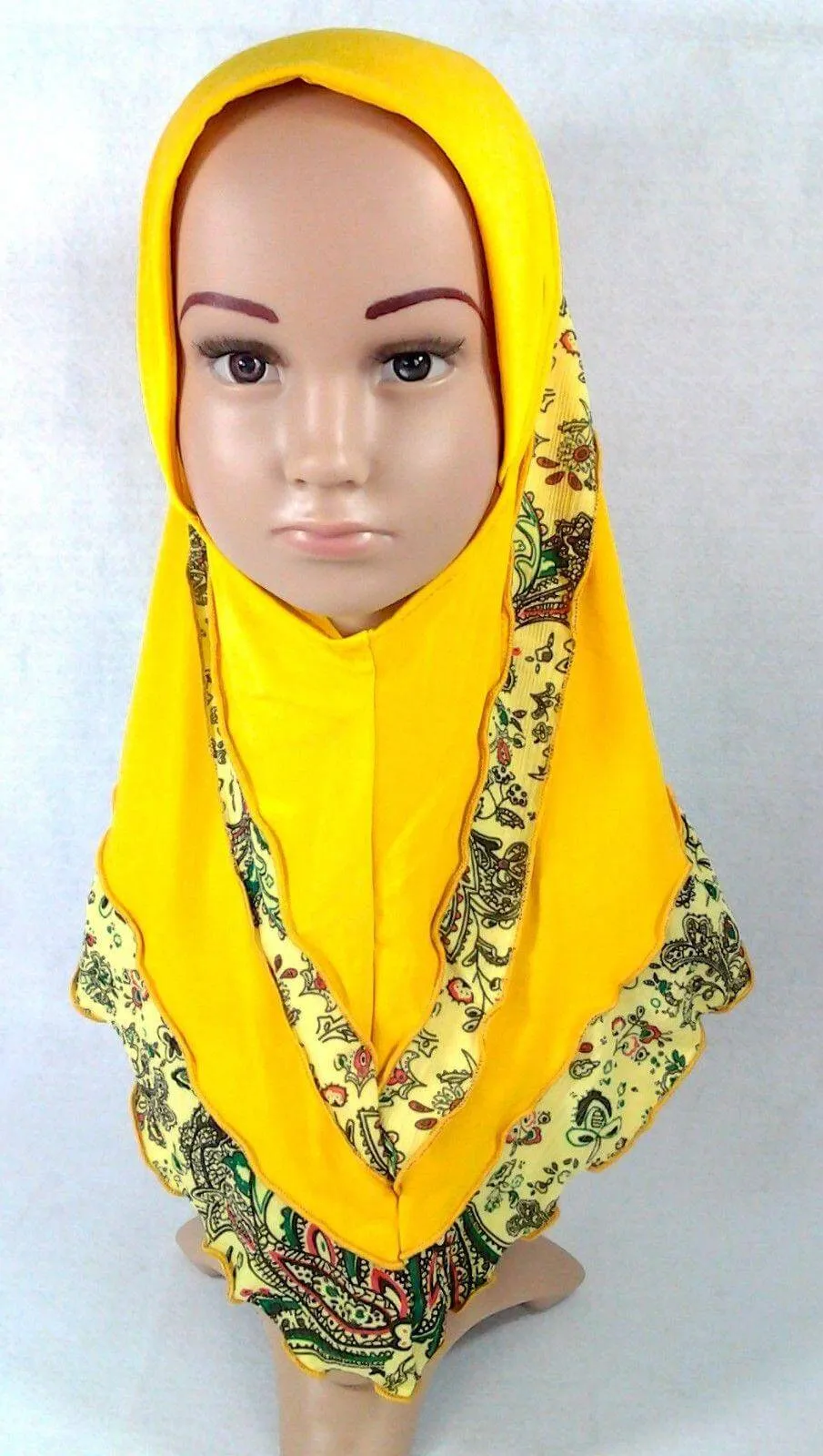Crystal Hemp Kids Toddler Children Islamic Hijab Islamic Scarf Shawls -0102