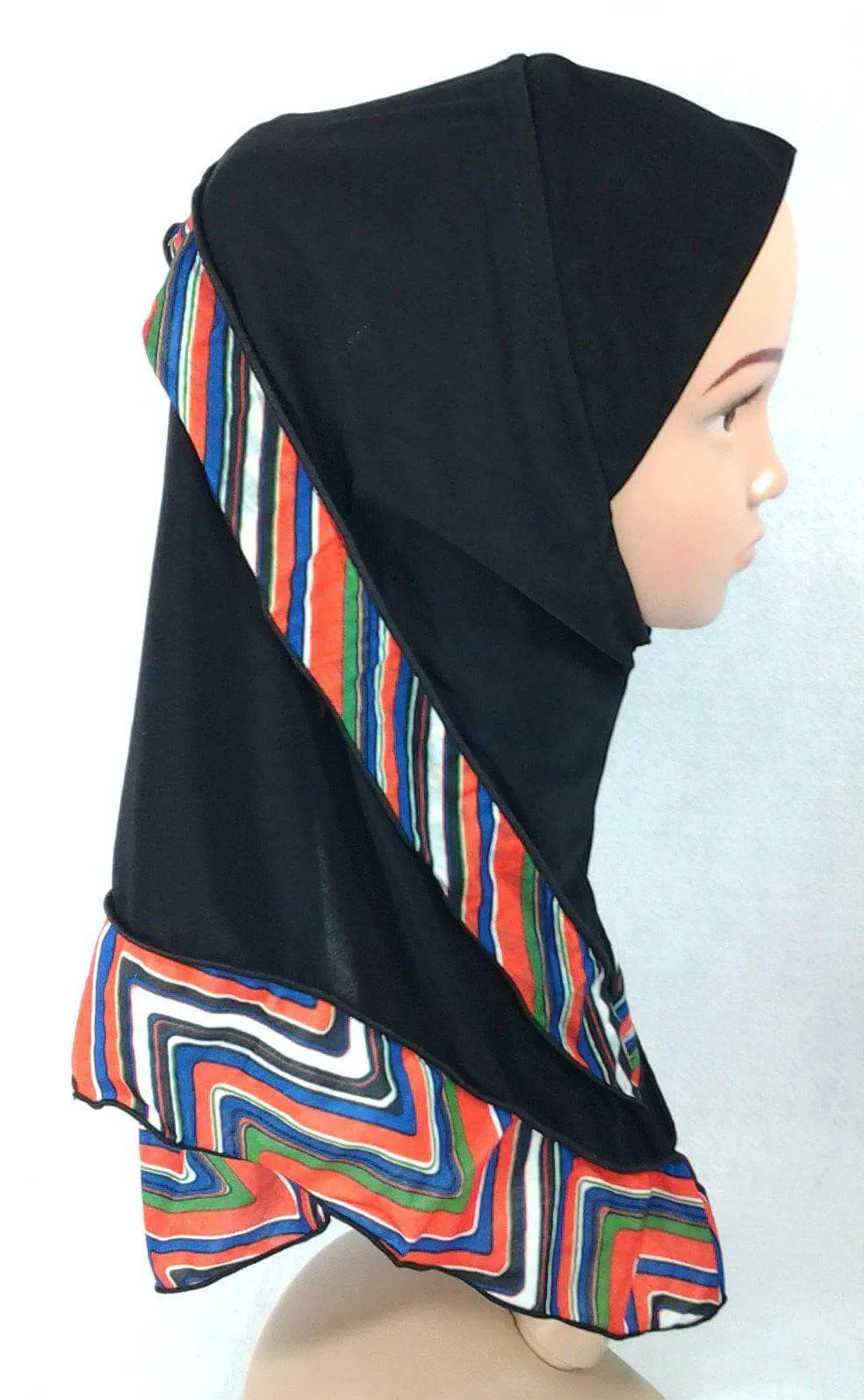 Crystal Hemp Kids Toddler Children Islamic Hijab Islamic Scarf Shawls -0102