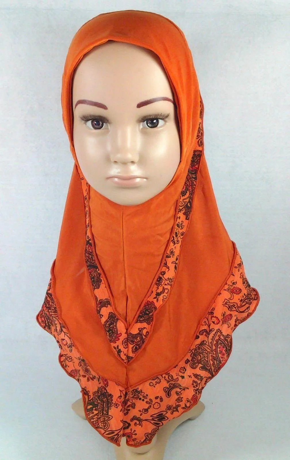 Crystal Hemp Kids Toddler Children Islamic Hijab Islamic Scarf Shawls -0102