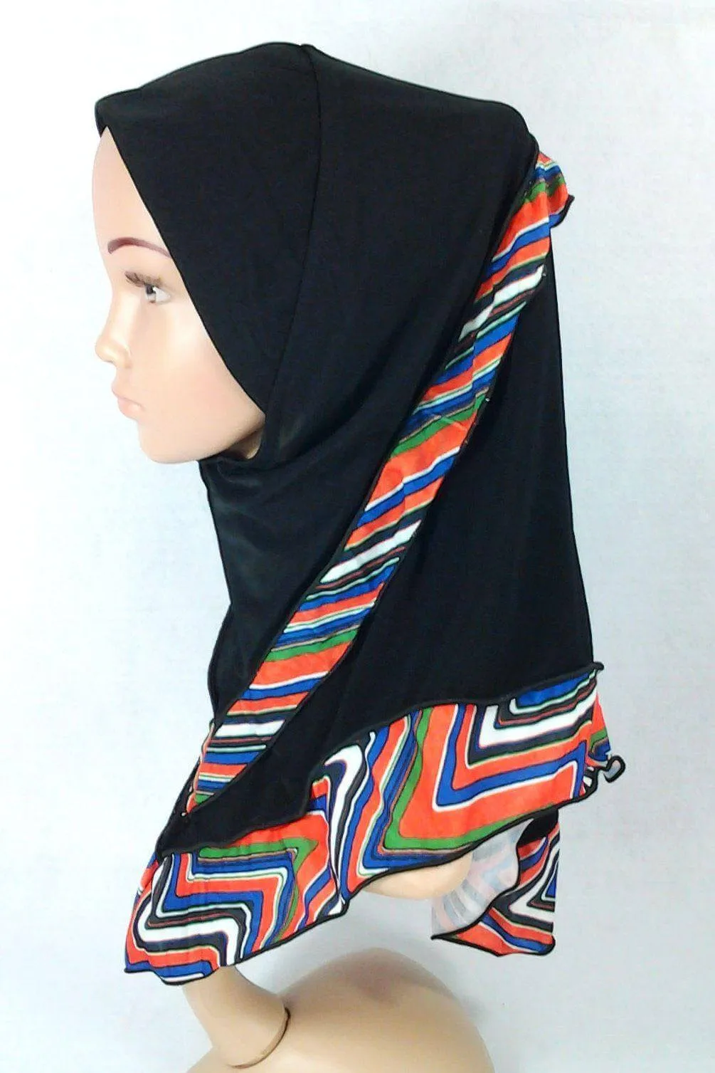 Crystal Hemp Kids Toddler Children Islamic Hijab Islamic Scarf Shawls -0102