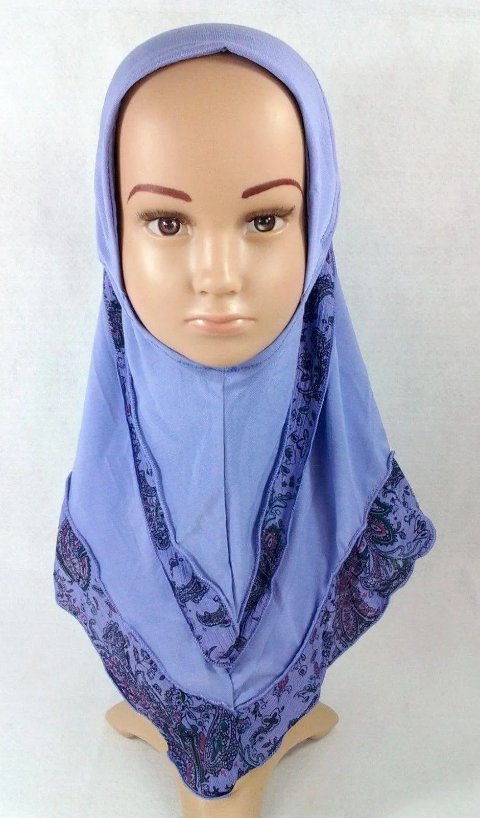 Crystal Hemp Kids Toddler Children Islamic Hijab Islamic Scarf Shawls -0102