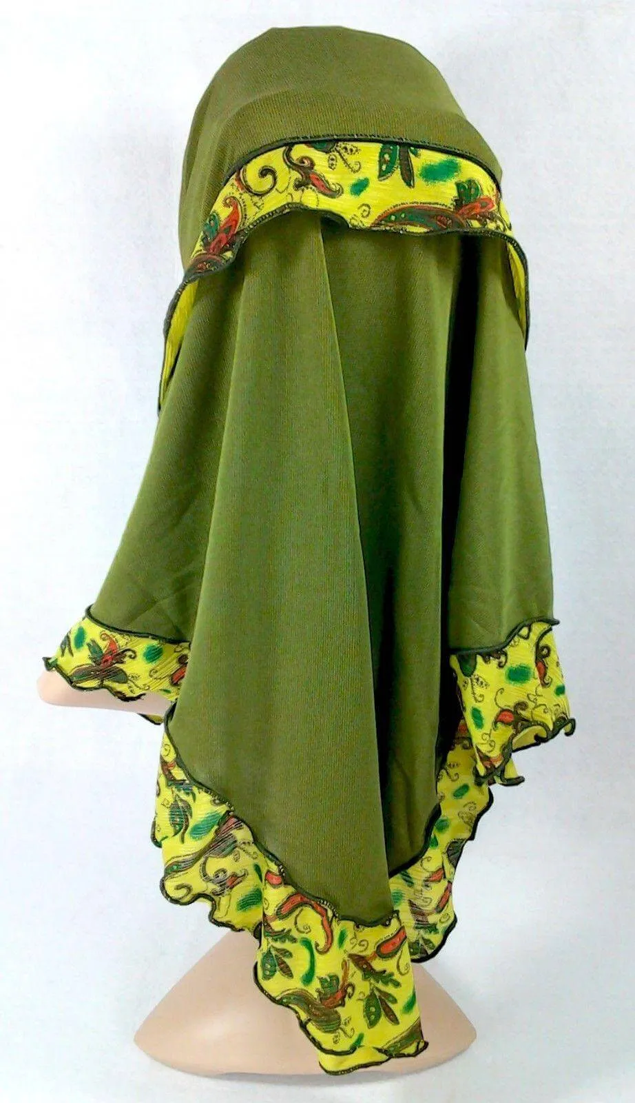 Crystal Hemp Kids Toddler Children Islamic Hijab Islamic Scarf Shawls -0102