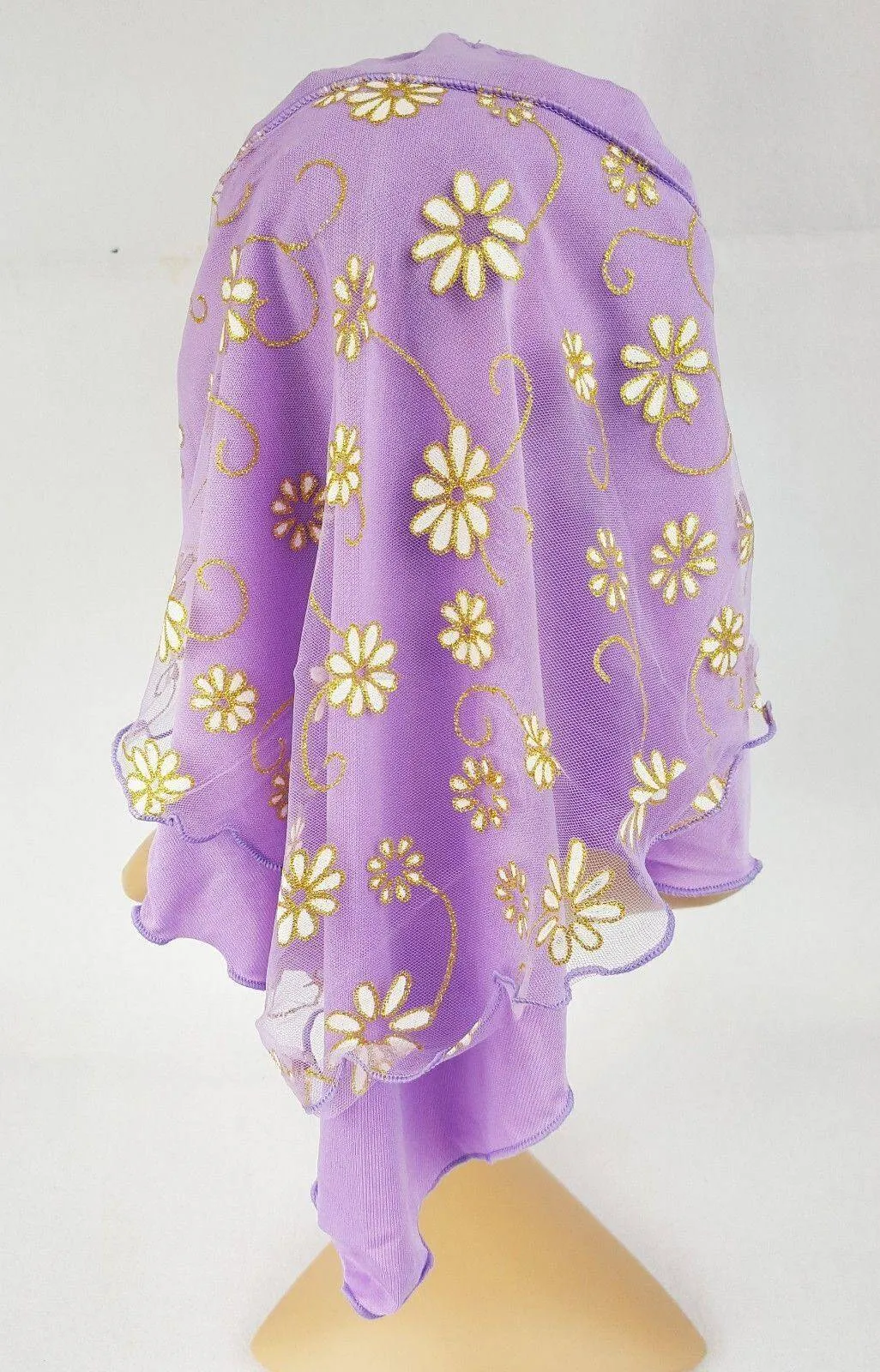 Crystal Hemp Toddler Children Kids Hijab Islamic Scarf Shawls -7270