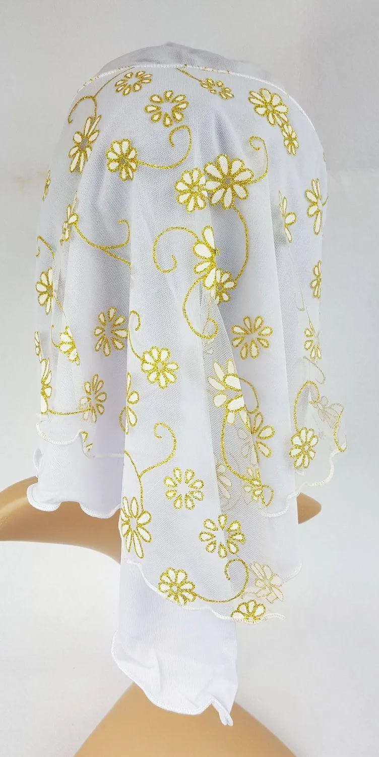 Crystal Hemp Toddler Children Kids Hijab Islamic Scarf Shawls -7270