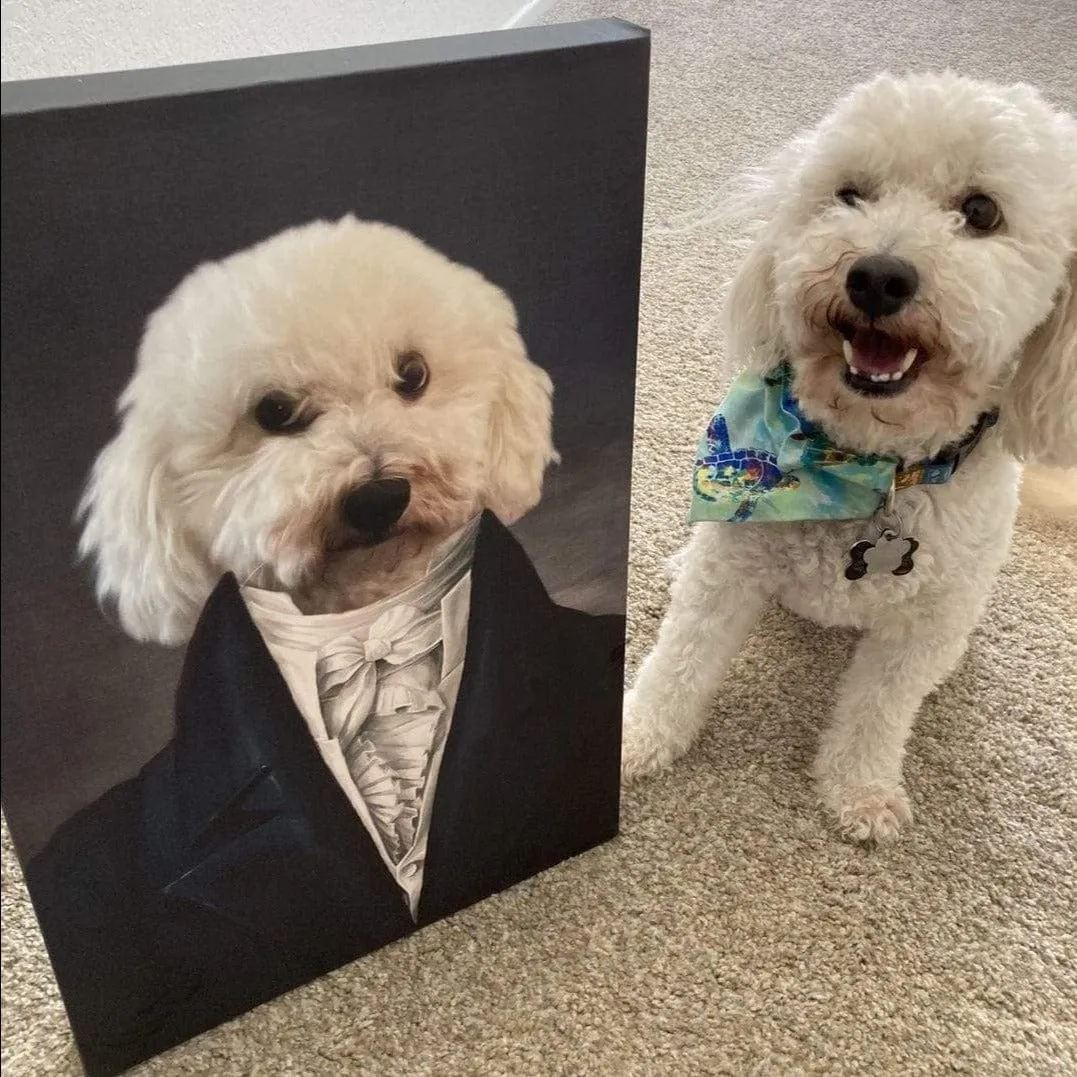 Custom Crown & Paw Portrait - One Pet