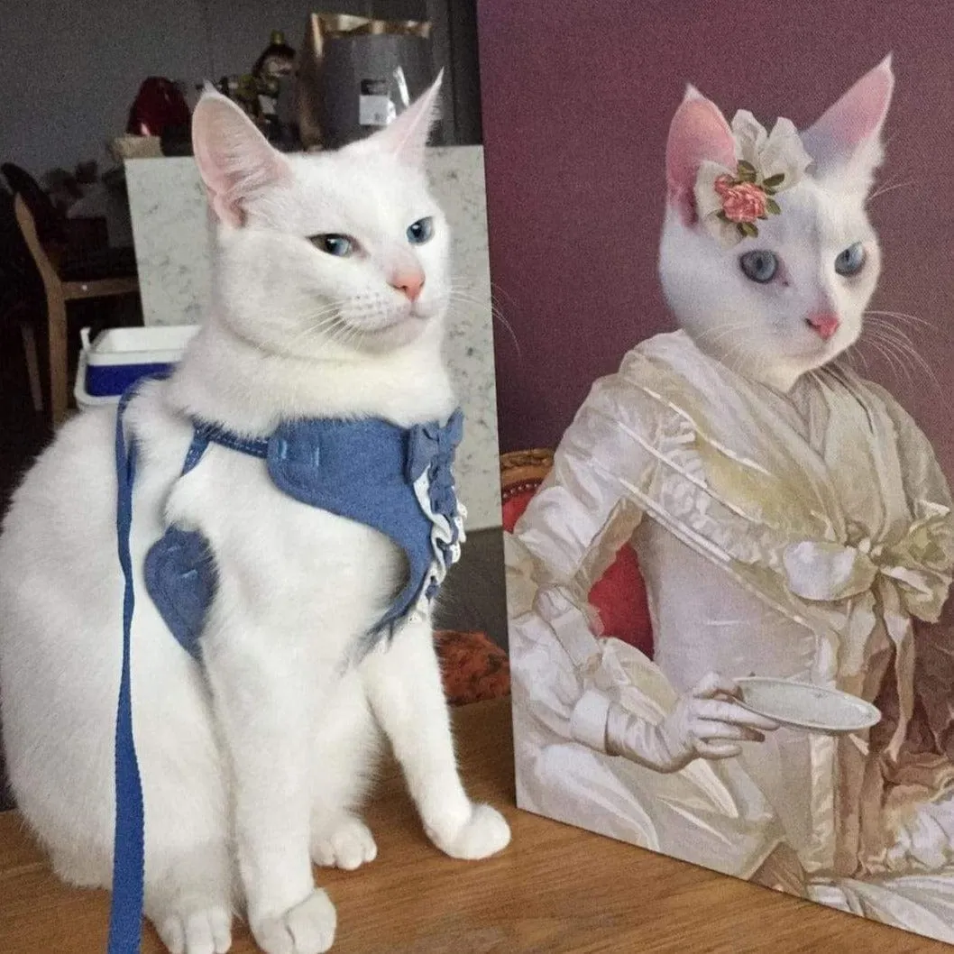 Custom Crown & Paw Portrait - One Pet