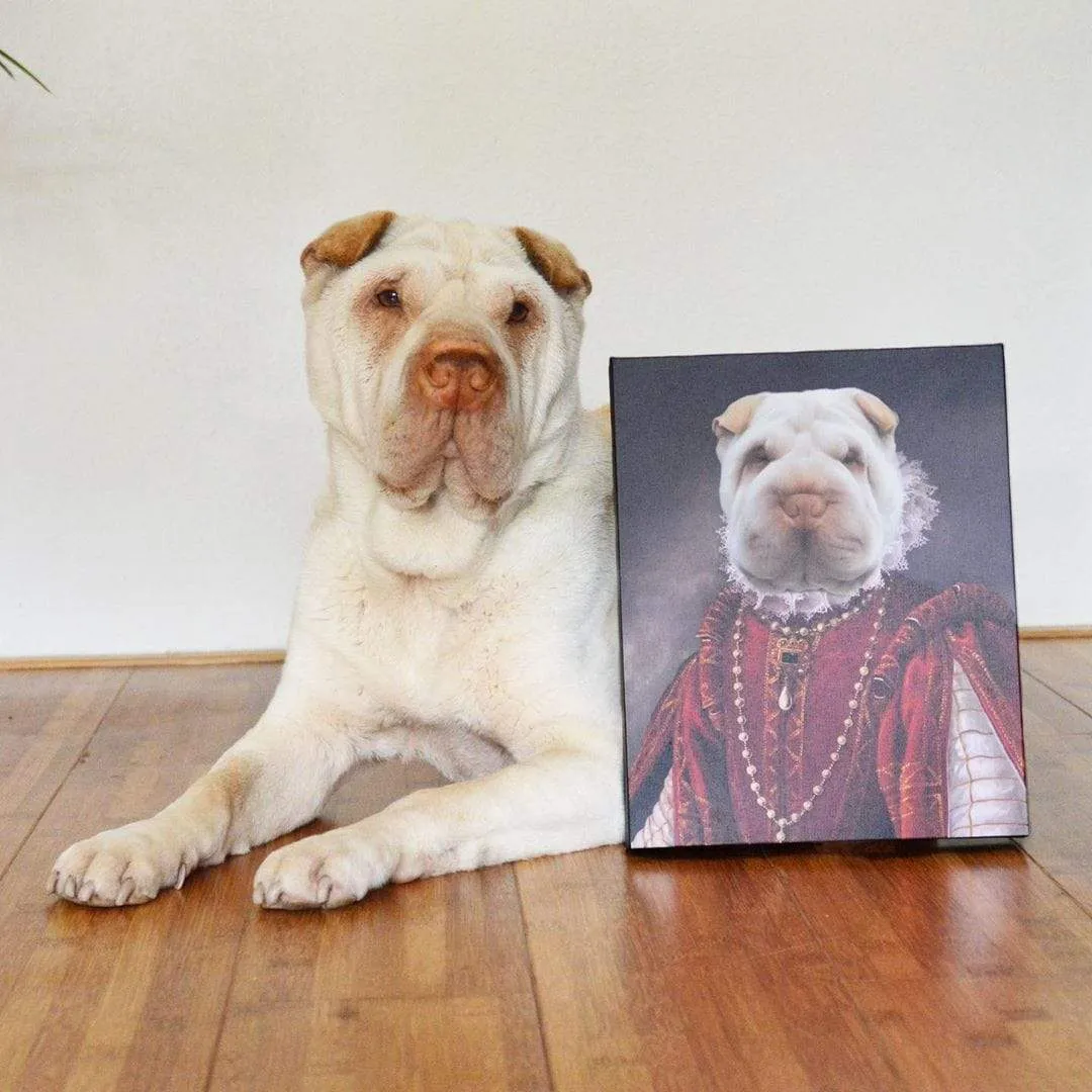 Custom Crown & Paw Portrait - One Pet