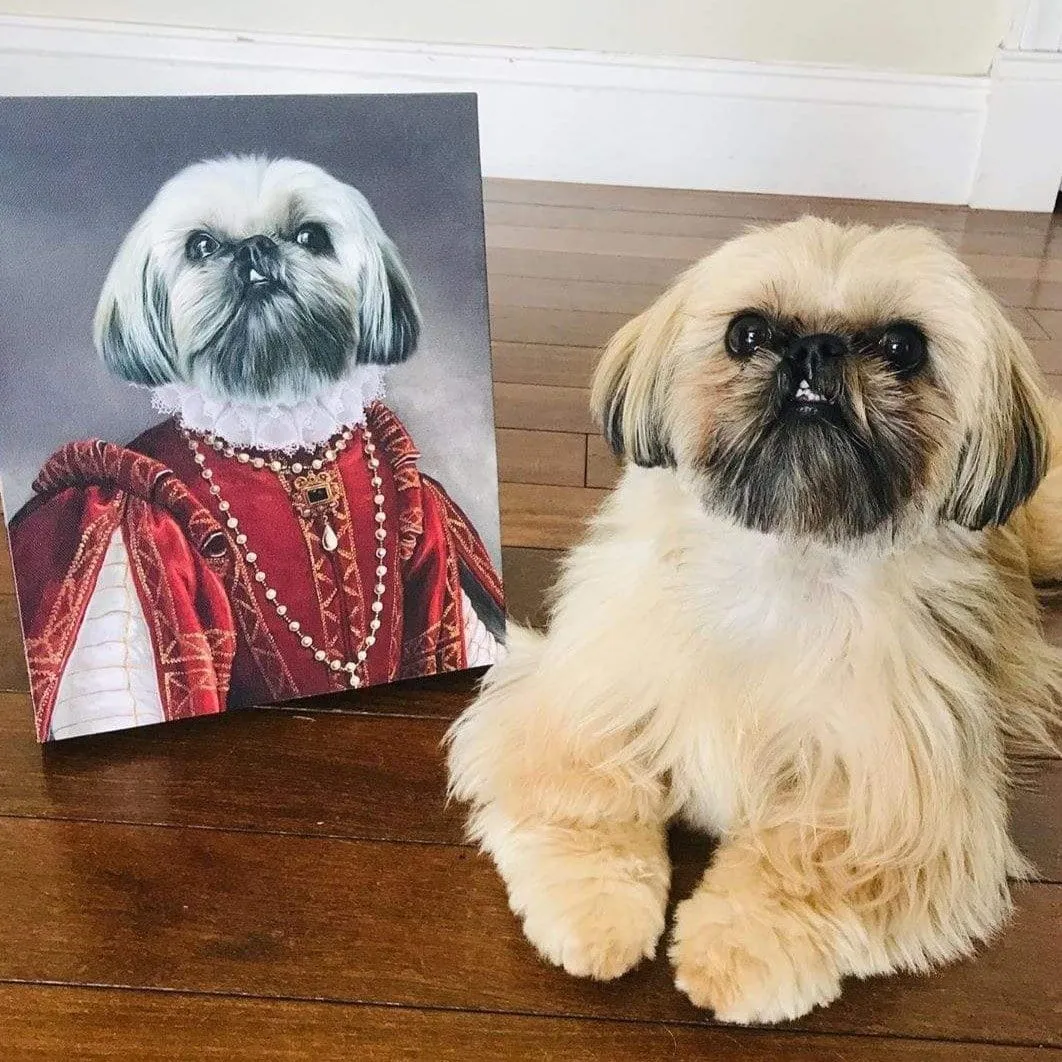 Custom Crown & Paw Portrait - One Pet