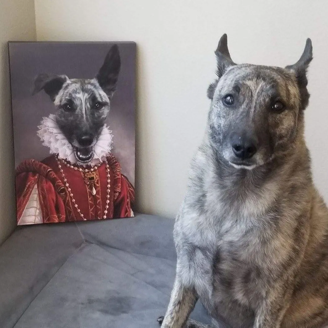 Custom Crown & Paw Portrait - One Pet
