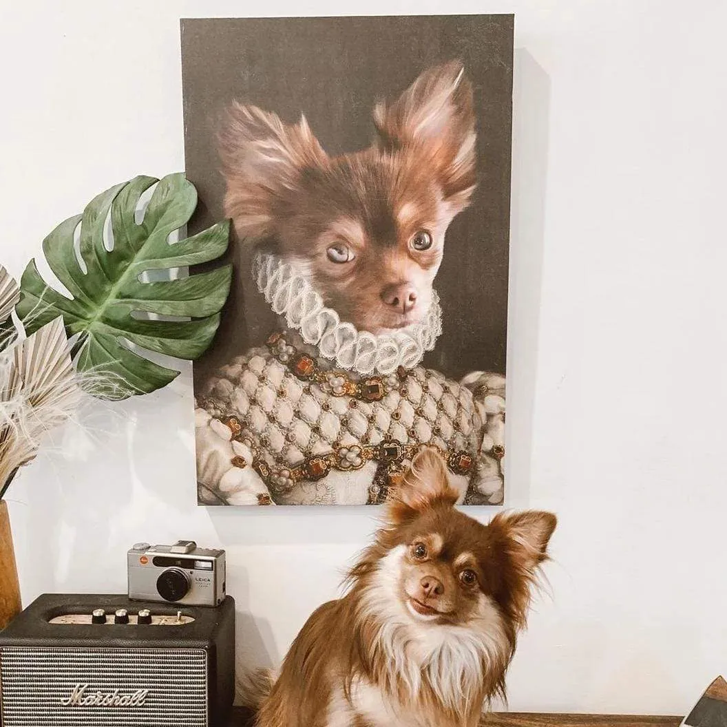 Custom Crown & Paw Portrait - One Pet