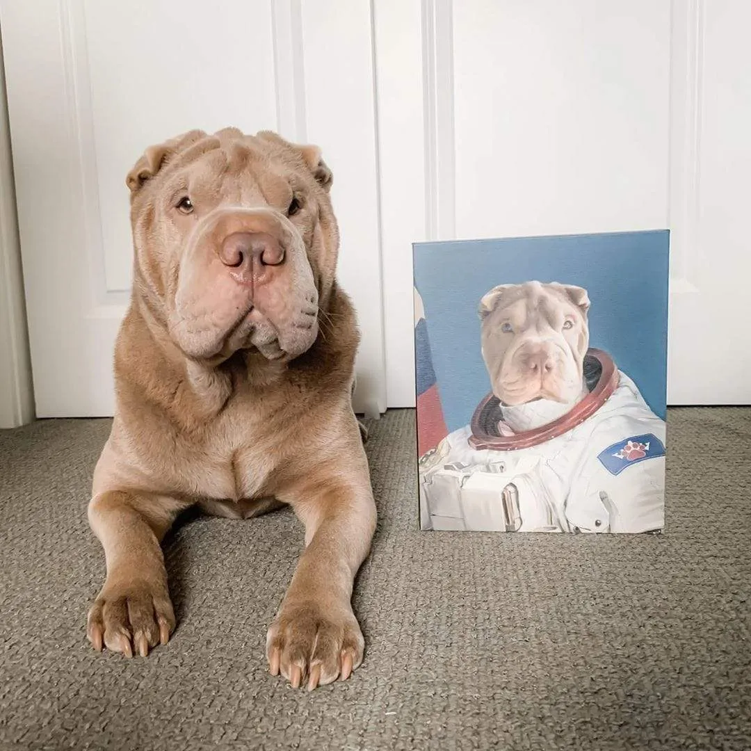 Custom Crown & Paw Portrait - One Pet