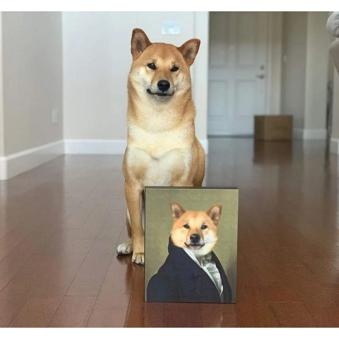 Custom Crown & Paw Portrait - One Pet