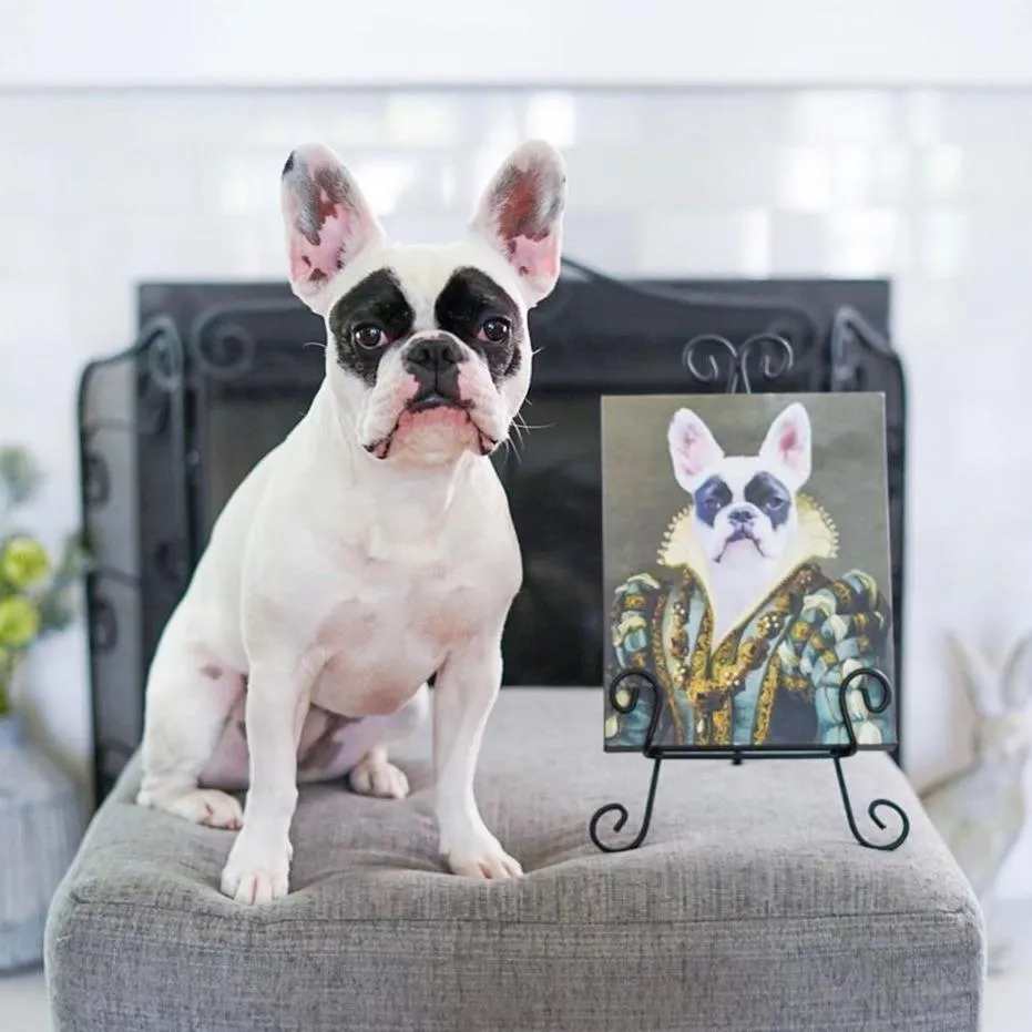 Custom Crown & Paw Portrait - One Pet