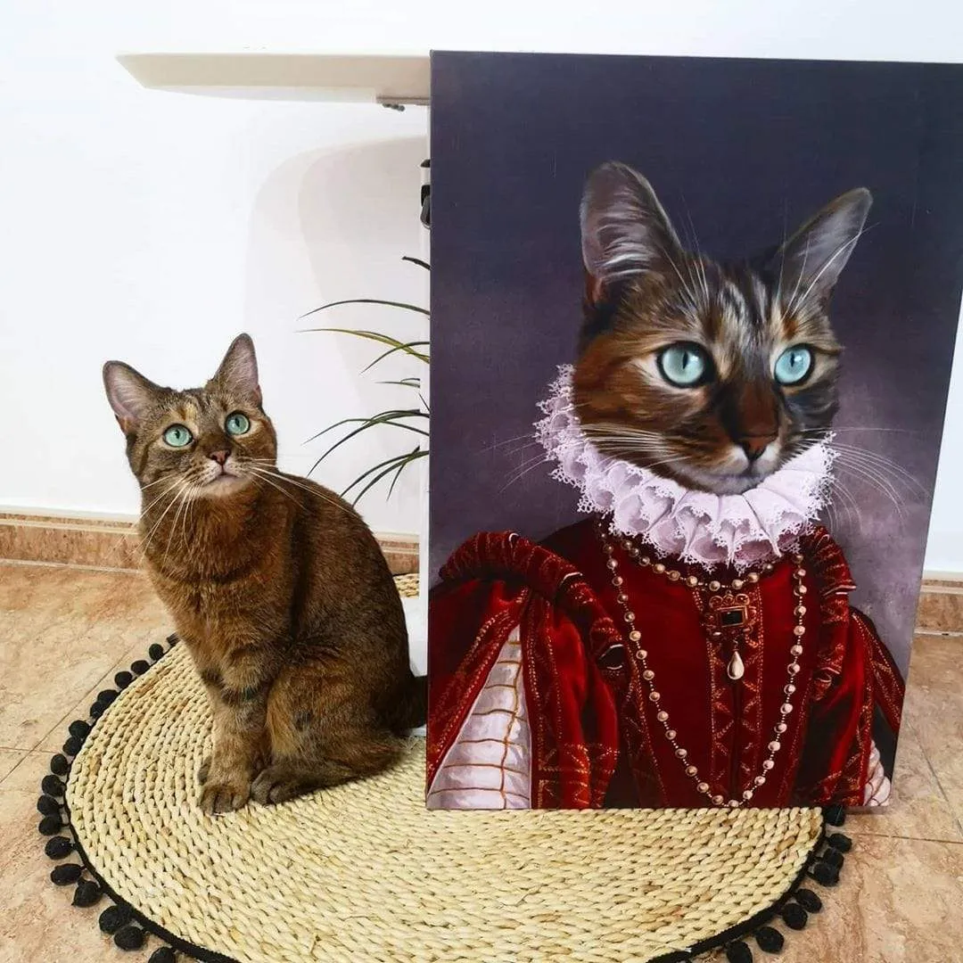 Custom Crown & Paw Portrait - One Pet