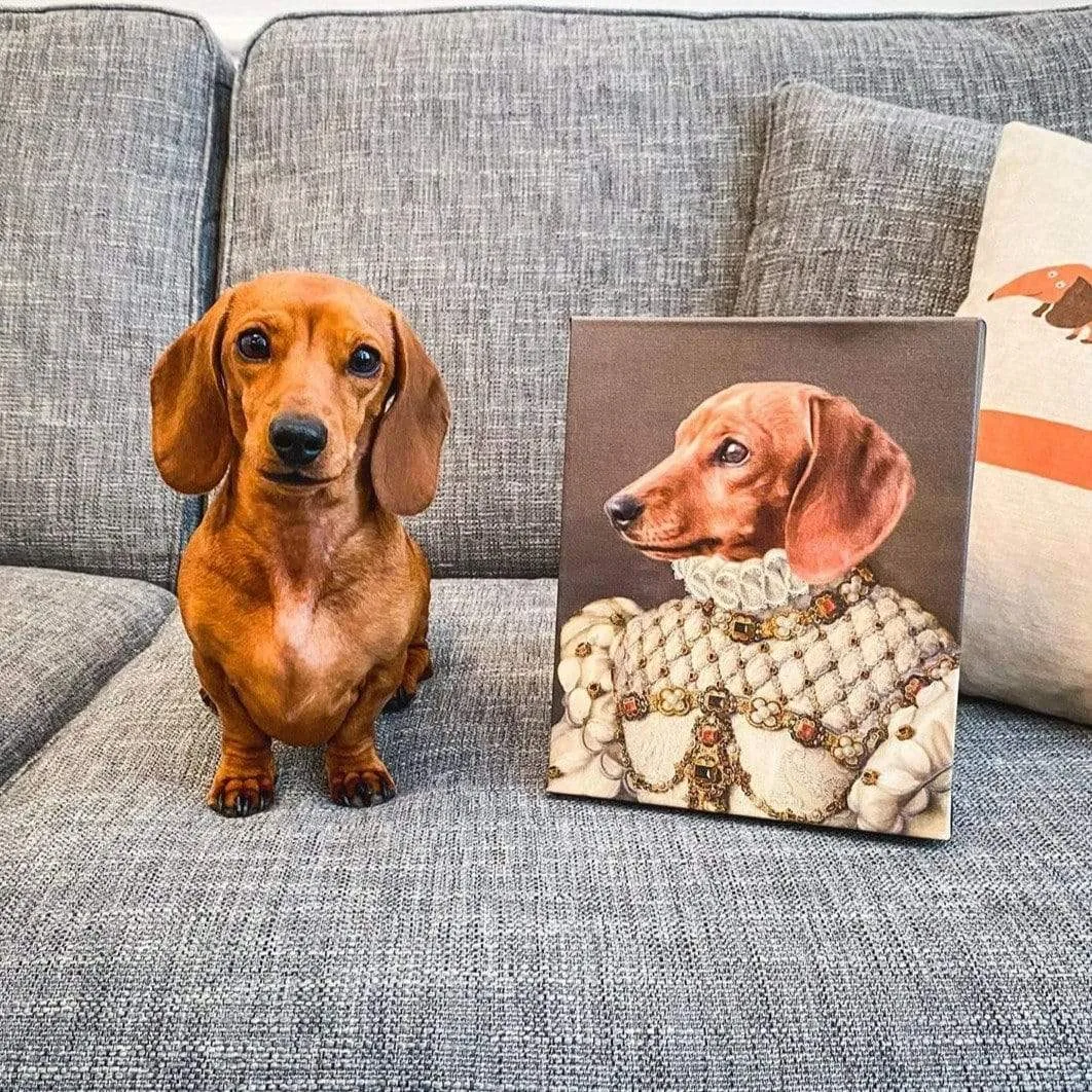Custom Crown & Paw Portrait - One Pet