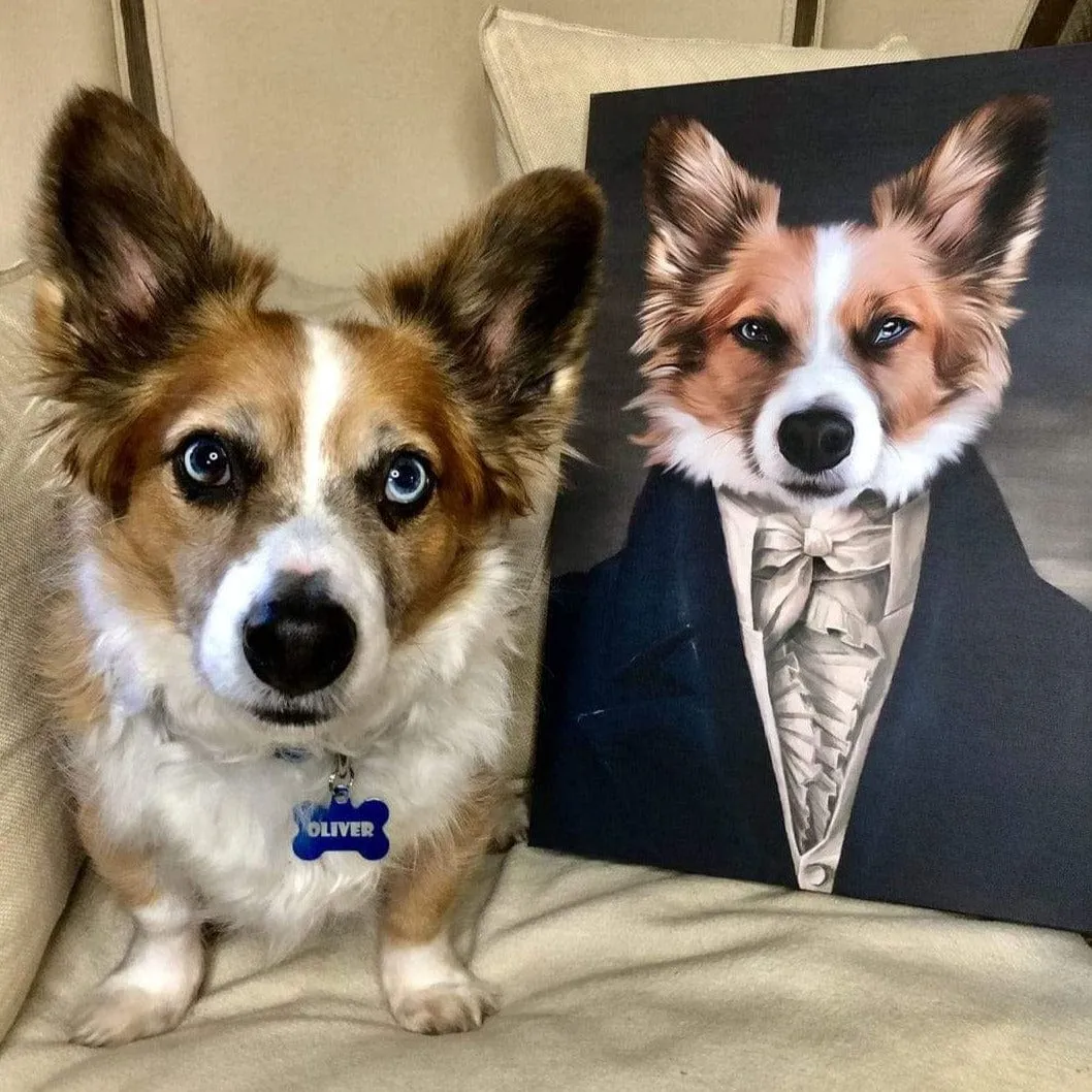 Custom Crown & Paw Portrait - One Pet