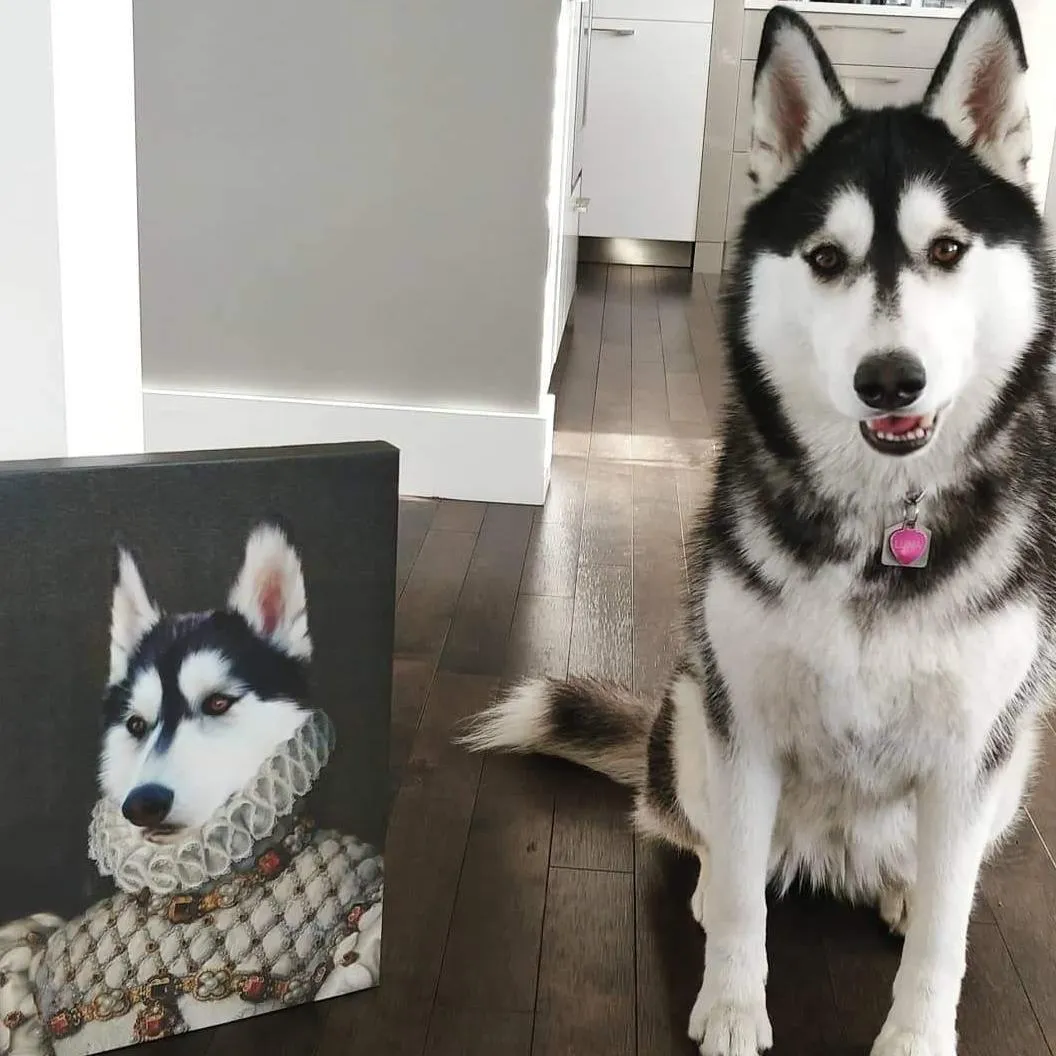 Custom Crown & Paw Portrait - One Pet