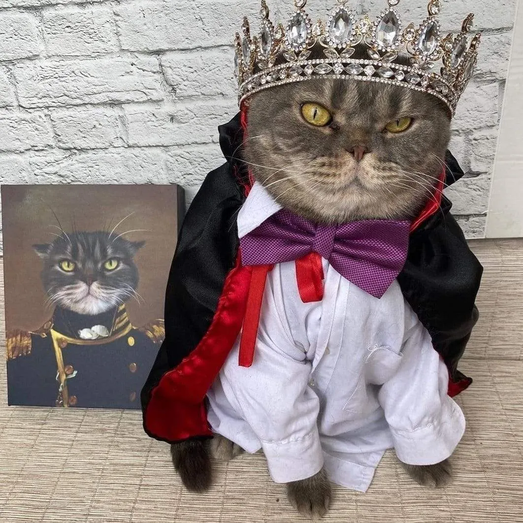 Custom Crown & Paw Portrait - One Pet
