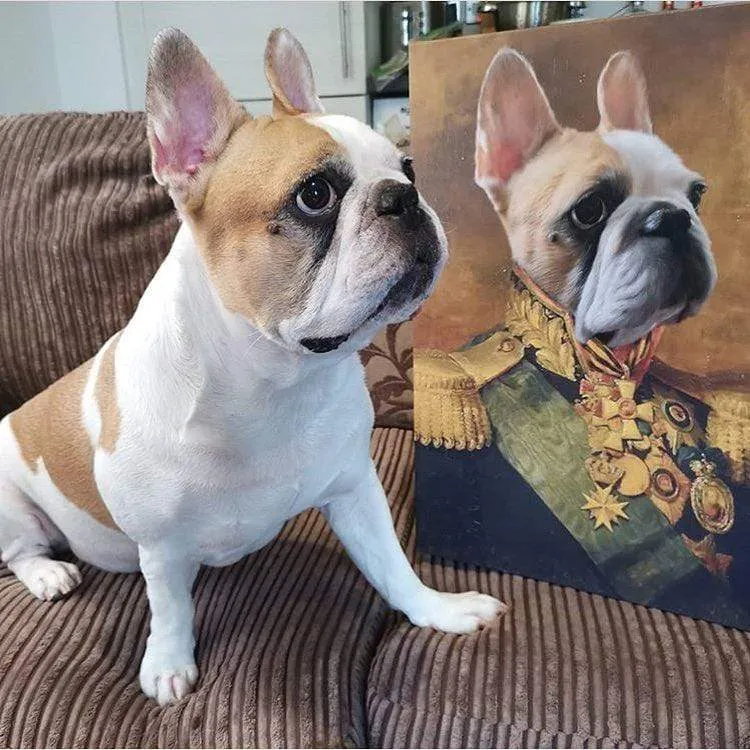 Custom Crown & Paw Portrait - One Pet