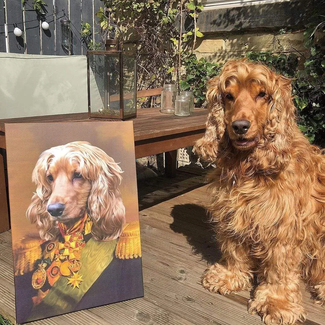 Custom Crown & Paw Portrait - One Pet