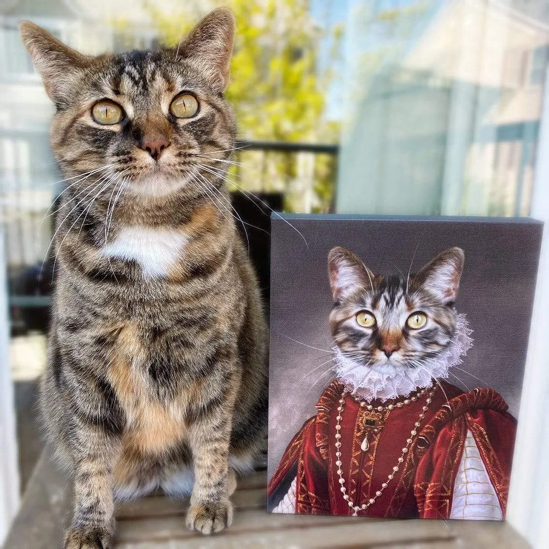 Custom Crown & Paw Portrait - One Pet