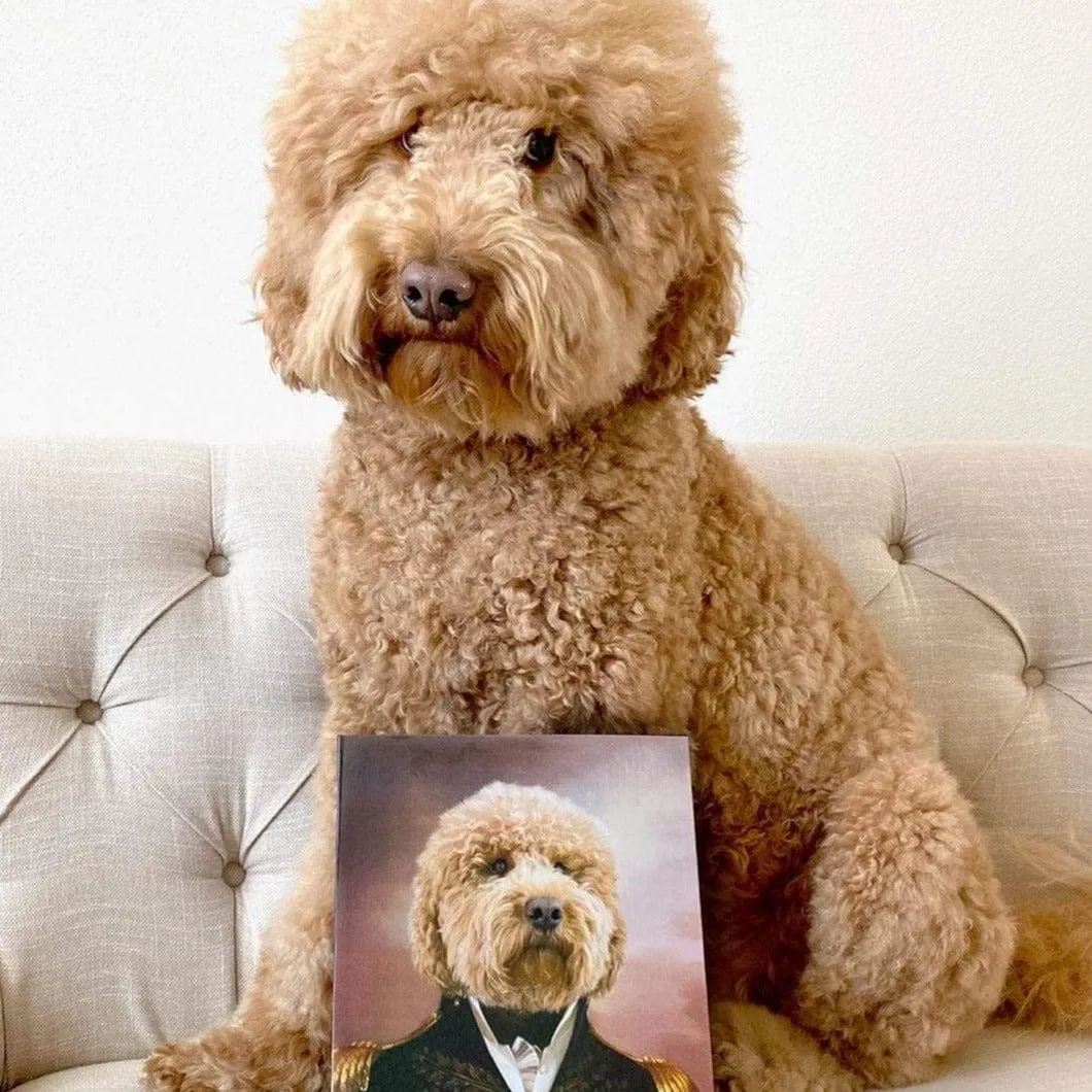 Custom Crown & Paw Portrait - One Pet