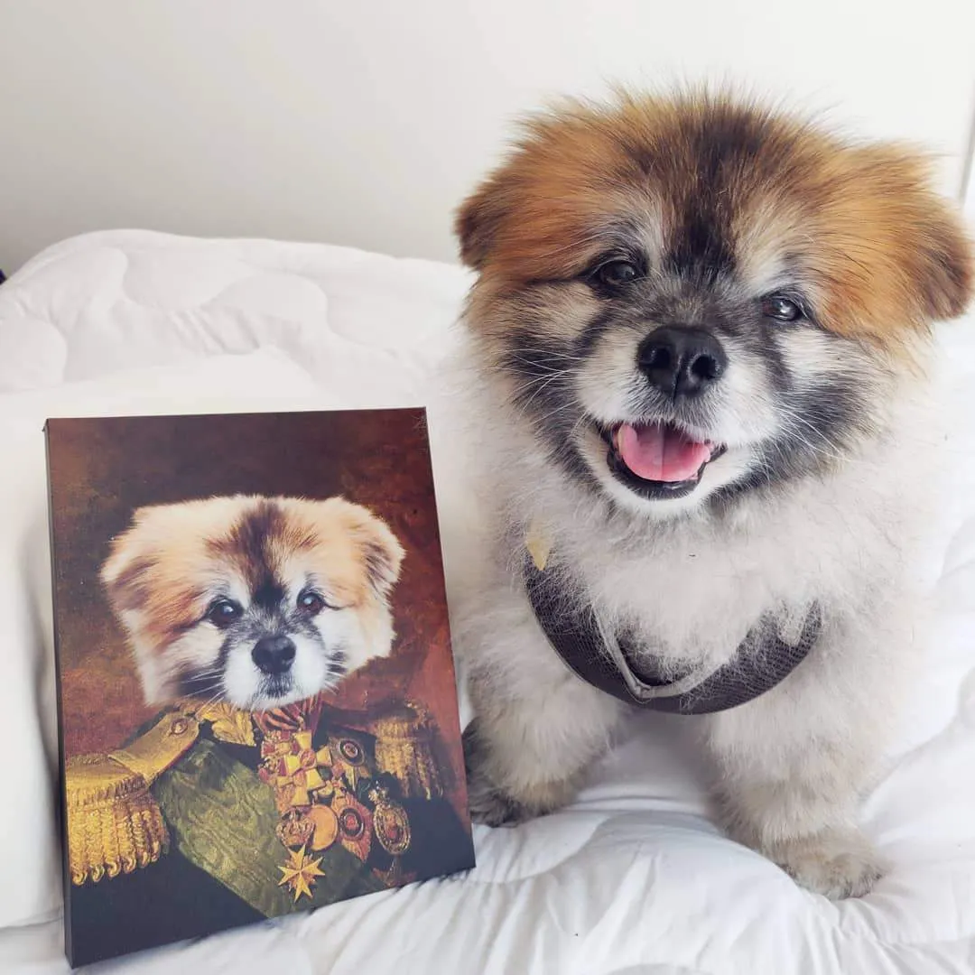 Custom Crown & Paw Portrait - One Pet